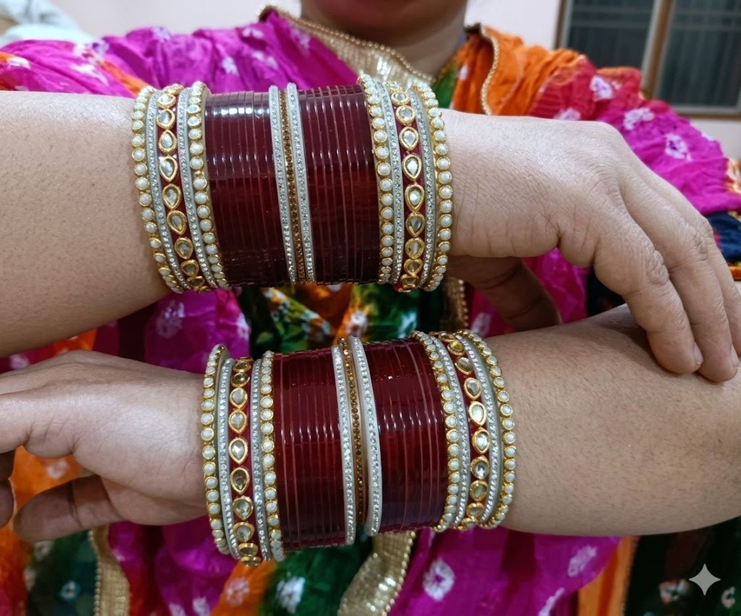 Image of Mayhmcollection Lac Bangle Set (Pack of 24)