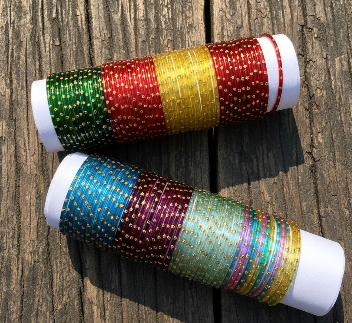 Image of VAKANGAN Glass Bangle Set (Pack of 96)