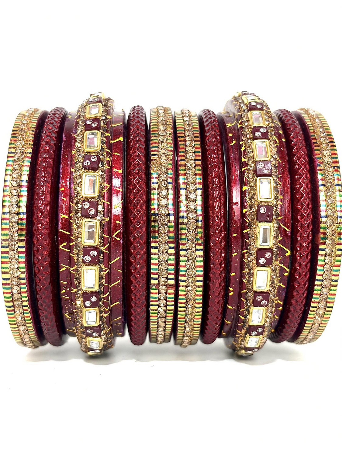 Image of Mayhmcollection Lac Bangle Set (Pack of 24)