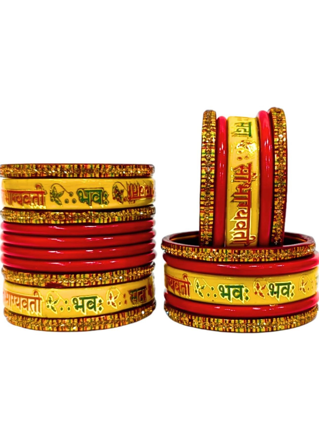 Image of Mayhmcollection Lac Bangle Set (Pack of 24)