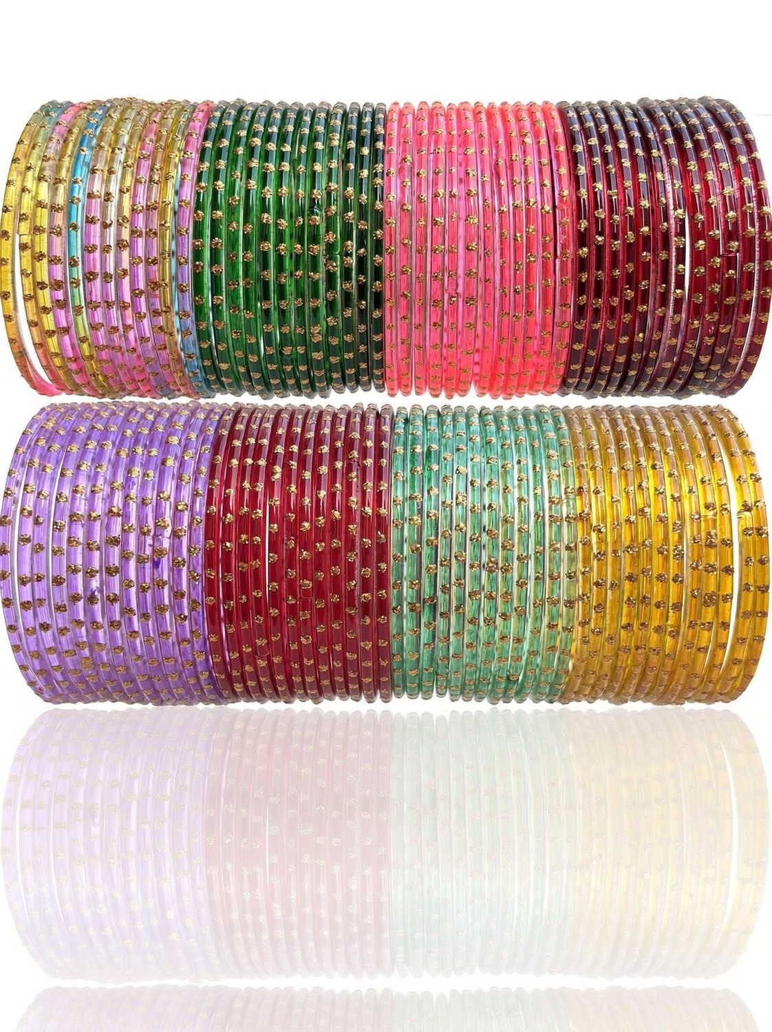 Image of Shreejee Glass Bangle Set (Pack of 120)