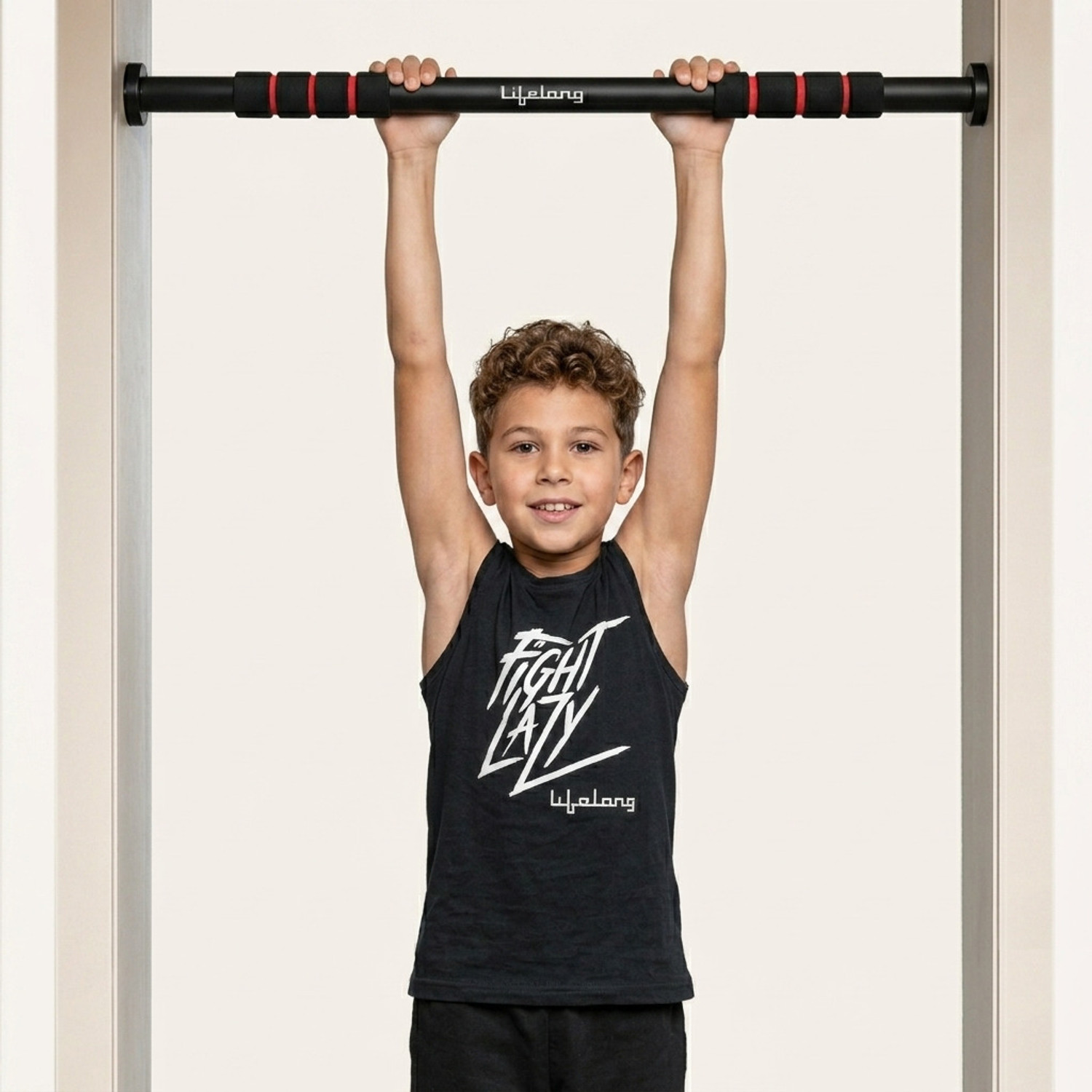 Lifelong Adjustable Pull-Up Bar For Home Gym - Best For Kids, Men & Women - Non-Slip Pull-up Bar
