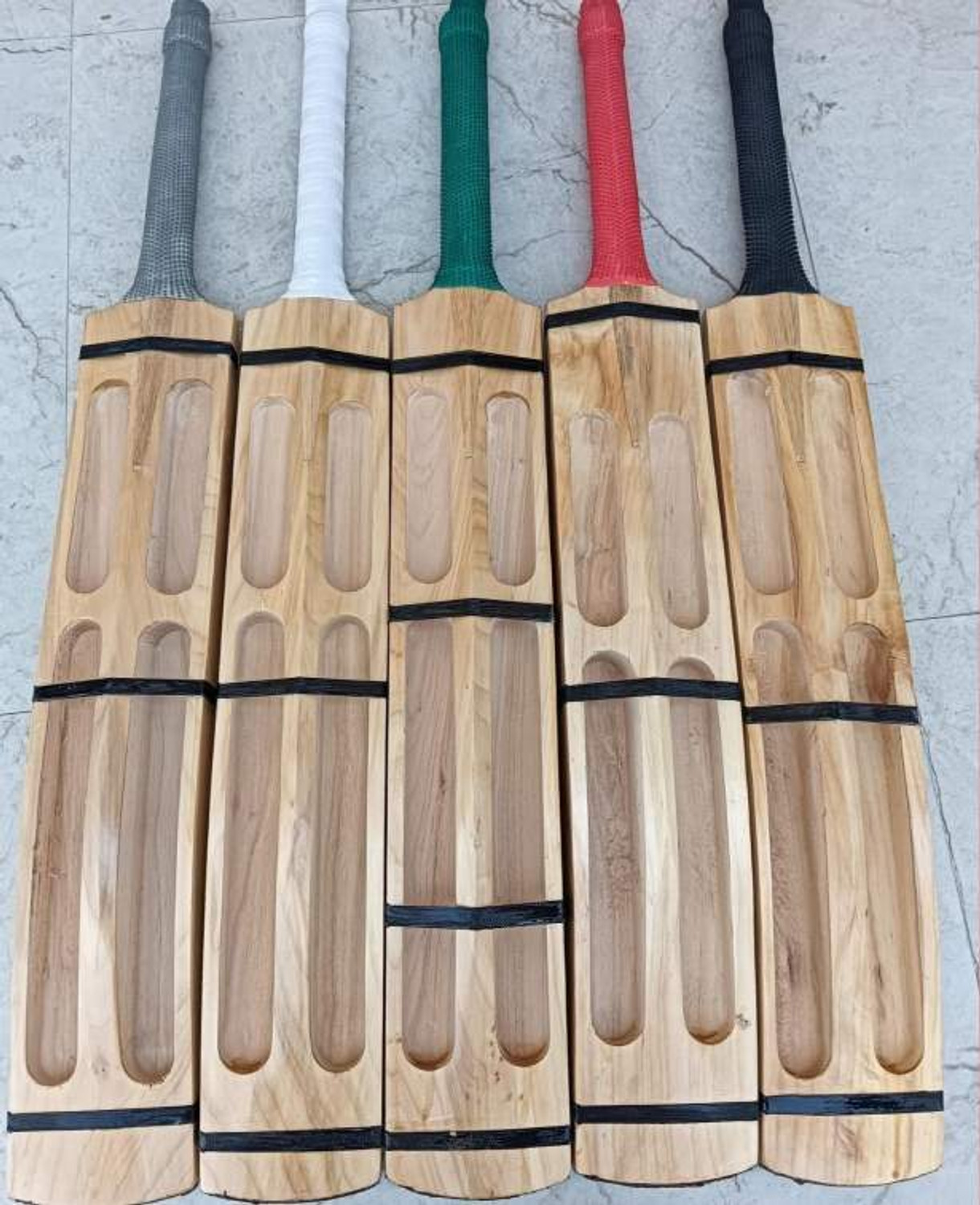 Image of AGGIENext Bheem Boundary 4 slot Tennis Ball Cricket bat Kashmir Willow Cricket Bat For 15+ Yrs (1120)