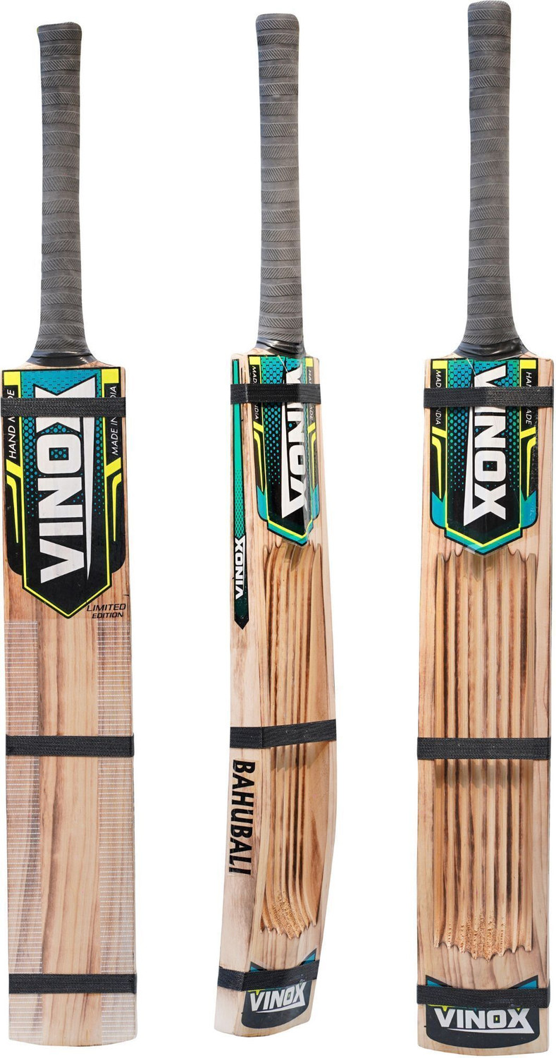 Image of HouseOfCommon Sports Kashmir Willow Scoop Bat (Double Blade Full Size for Play All Tennis Ball Kashmir Willow Cricket Bat For 15+ Yrs (.999 g)