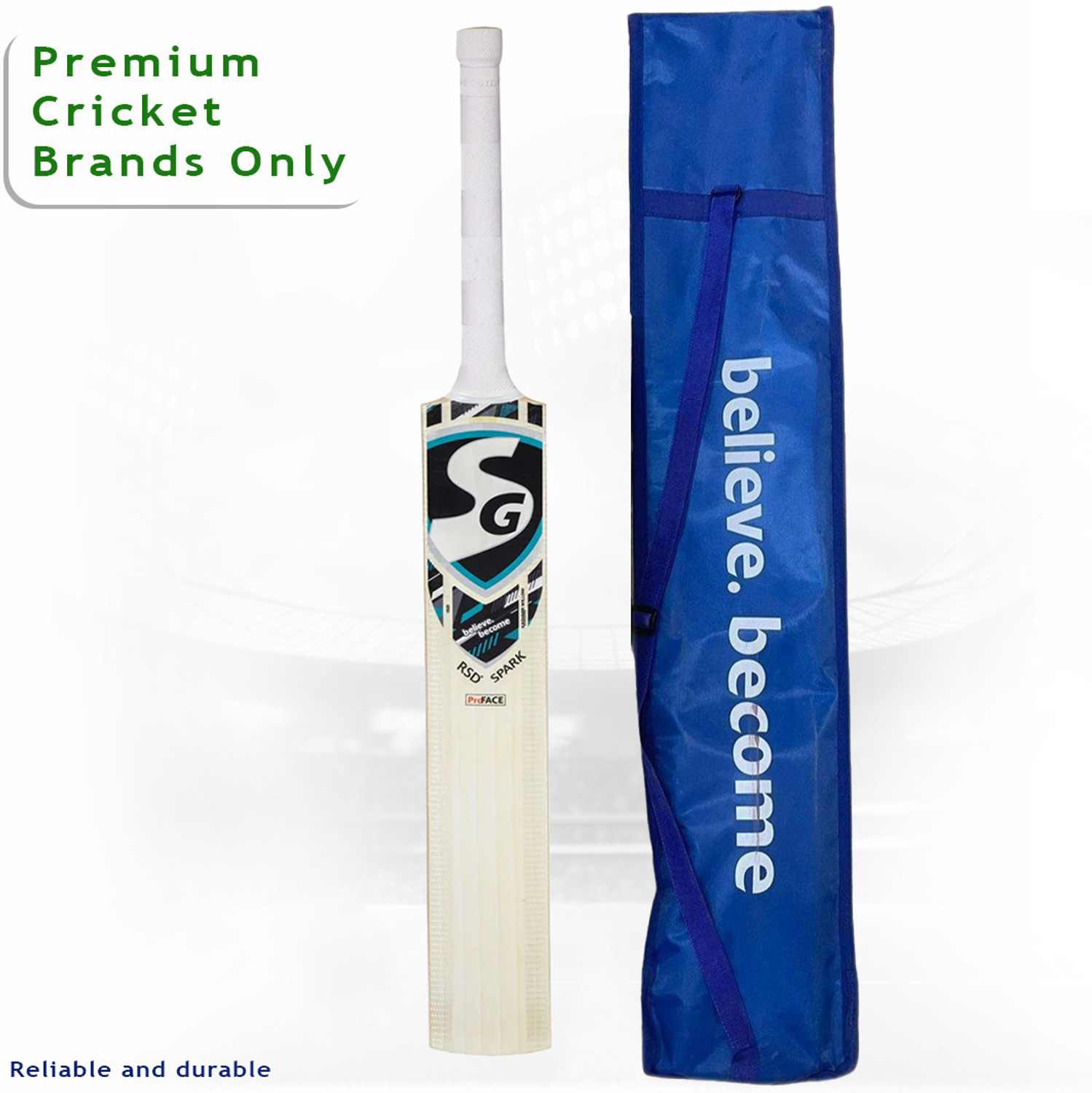 Image of SG RSD Spark Kashmir Willow Cricket Bat Kashmir Willow Cricket Bat For 15+ Yrs (900-950)