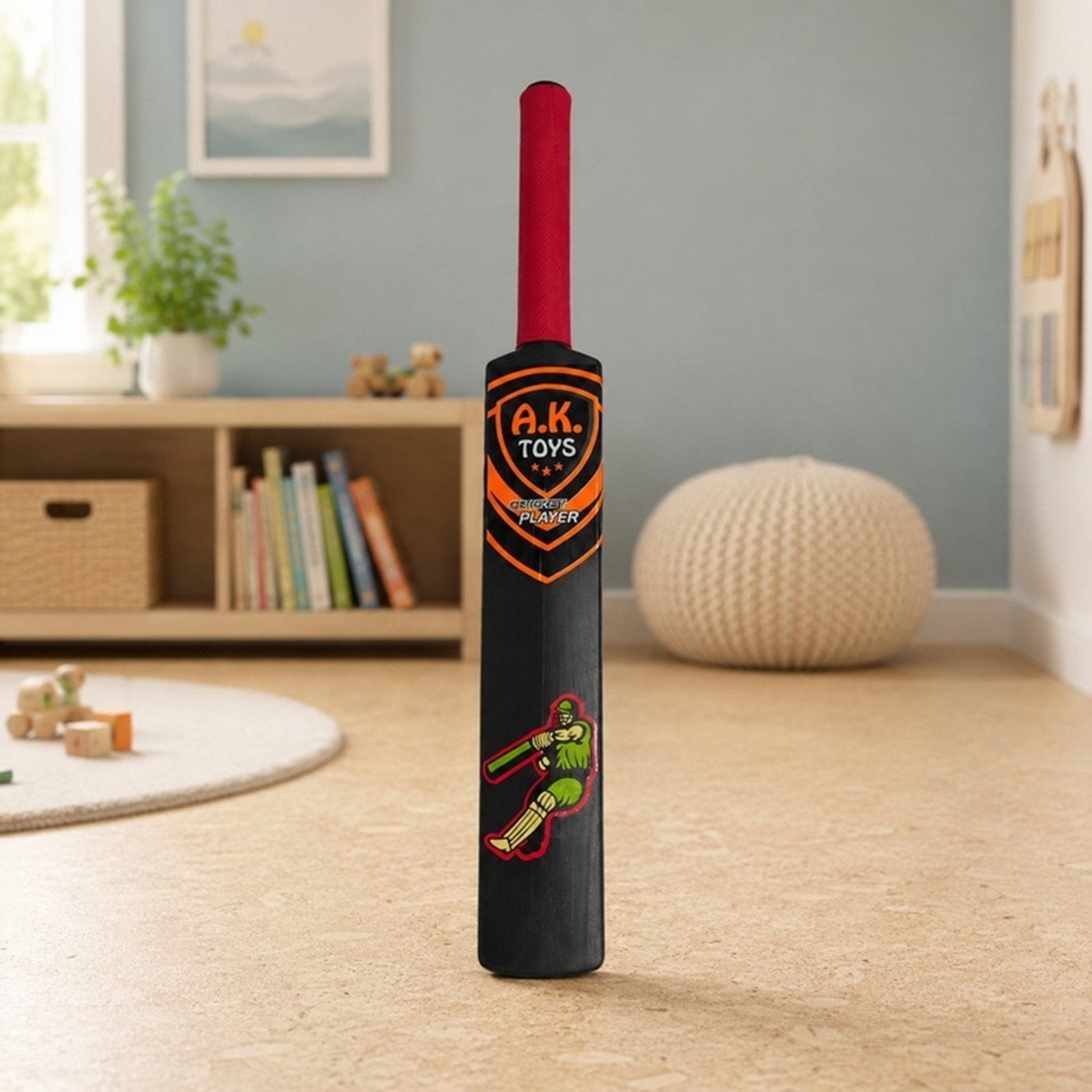 Image of HF THE ORIGINAL Slog Size 5 no (Ideal for 10-11 Years) Hard PLastic For tennis Ball PVC /Plastic Cricket Bat For 10 - 12 Yrs (600 kg)