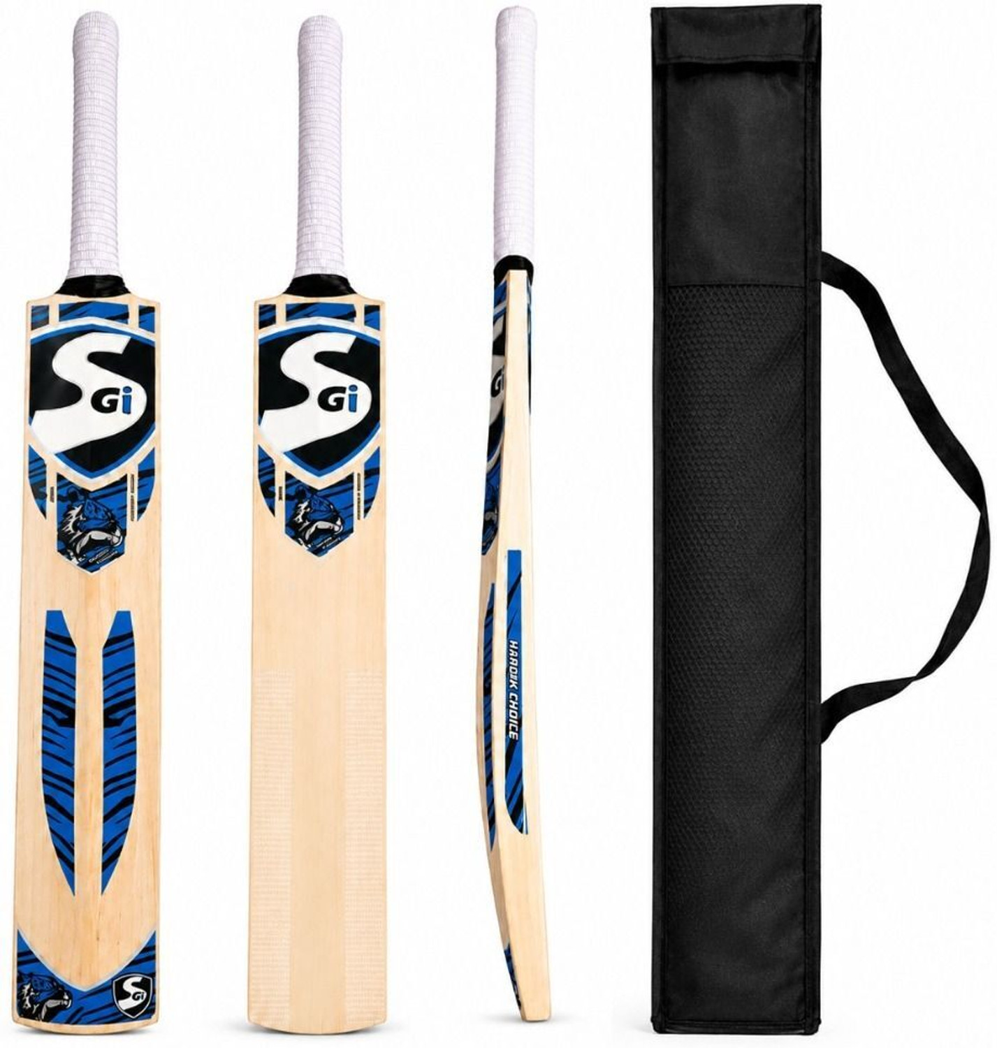 Image of AGGIENext Bheem Boundary 4 slot Tennis Ball Cricket bat Kashmir Willow Cricket Bat For 15+ Yrs (1120)