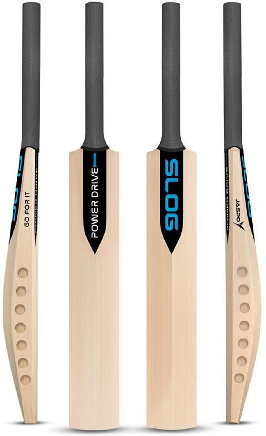 Image of HouseOfCommon Sports Kashmir Willow Scoop Bat (Double Blade Full Size for Play All Tennis Ball Kashmir Willow Cricket Bat For 15+ Yrs (.999 g)