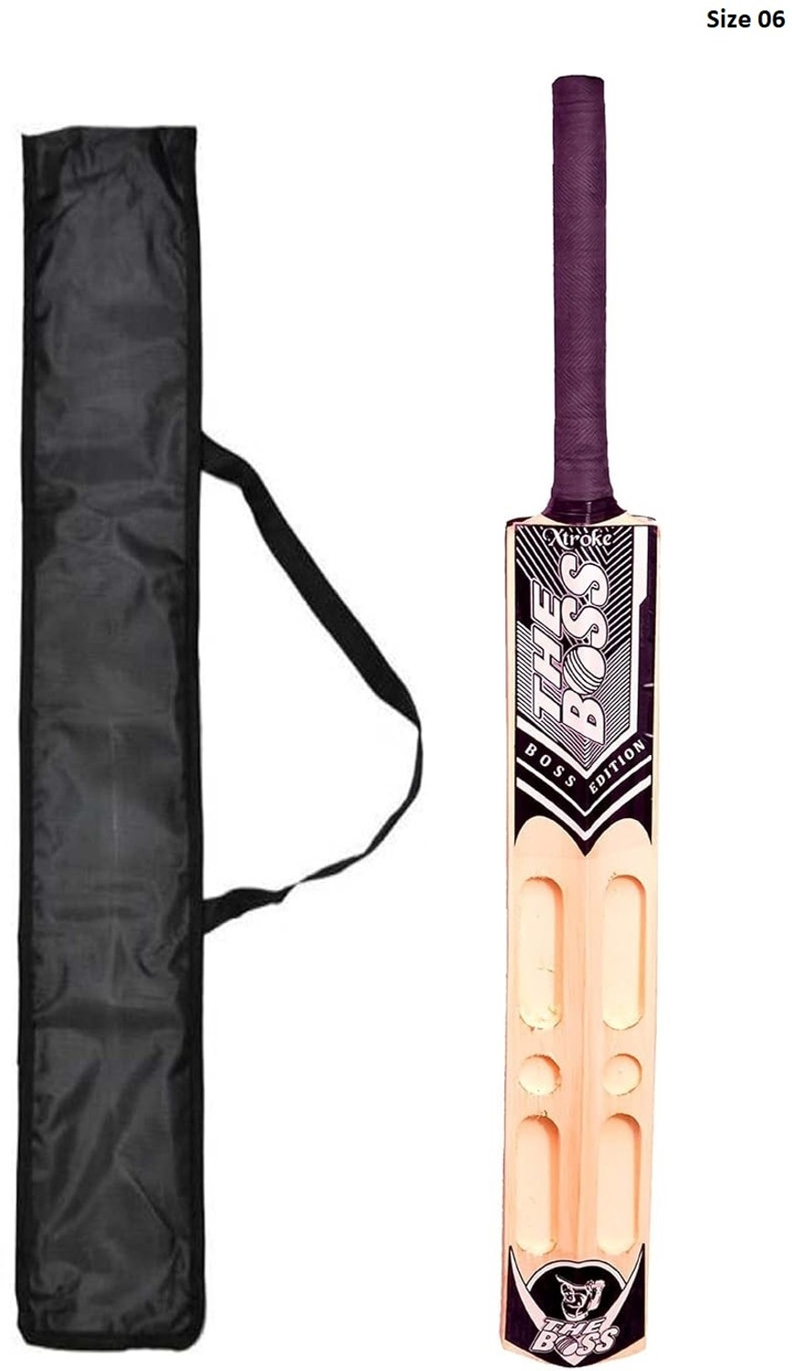 Image of AVG Double Blade Popolar Willow Cricket Bat for Tennis Ball For 10 - 12 Yrs Size 5 Poplar Willow Cricket Bat For 10 - 12 Yrs (.500 kg)