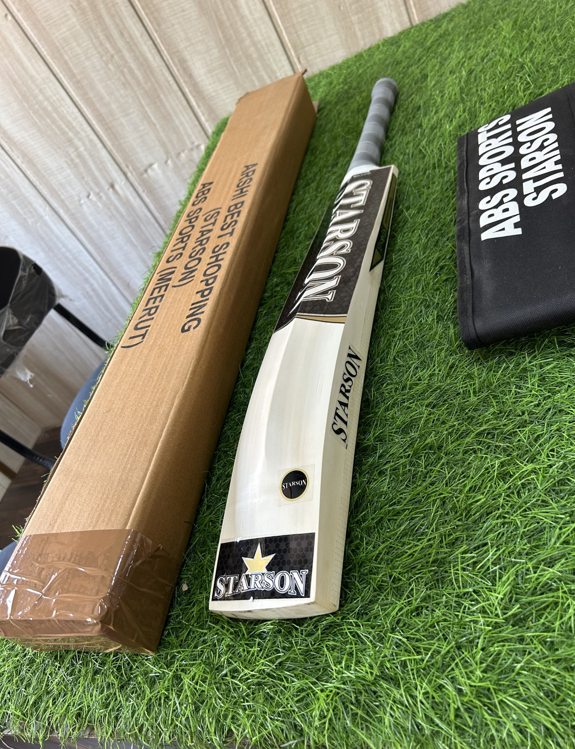 Image of Starson Hippo Size-5 no bat English Willow Cricket Bat For 8 Yrs (900 g)