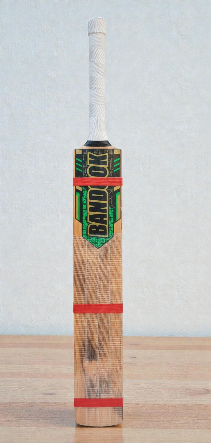 Image of HouseOfCommon Sports Kashmir Willow Scoop Bat (Double Blade Full Size for Play All Tennis Ball Kashmir Willow Cricket Bat For 15+ Yrs (.999 g)