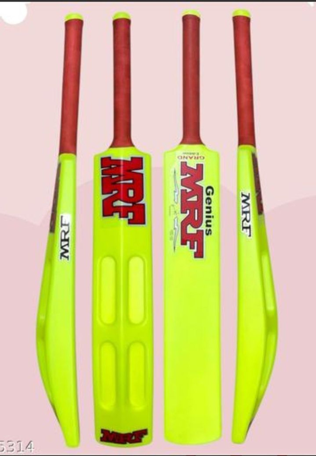 Image of HF THE ORIGINAL Slog Size 5 no (Ideal for 10-11 Years) Hard PLastic For tennis Ball PVC /Plastic Cricket Bat For 10 - 12 Yrs (600 kg)