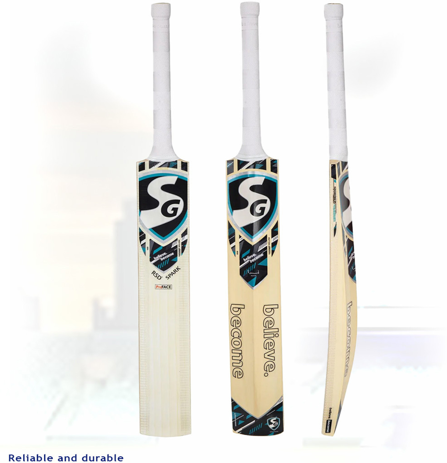 Image of SG RSD Spark Kashmir Willow Cricket Bat Kashmir Willow Cricket Bat For 15+ Yrs (900-950)