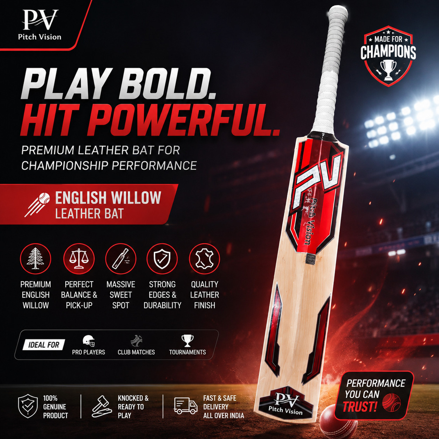 Image of SG RSD Spark Kashmir Willow Cricket Bat Kashmir Willow Cricket Bat For 15+ Yrs (900-950)