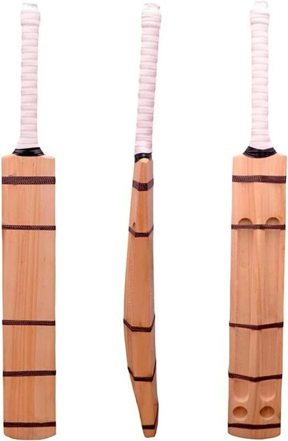 Image of HouseOfCommon Sports Kashmir Willow Scoop Bat (Double Blade Full Size for Play All Tennis Ball Kashmir Willow Cricket Bat For 15+ Yrs (.999 g)