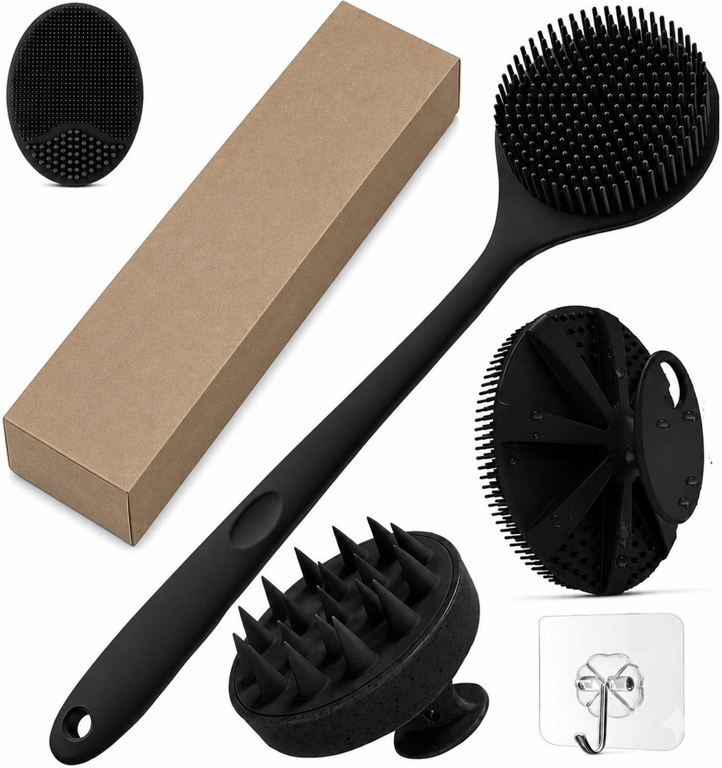 ovansic Premium 5 in 1 Bath Brush & Body Care Essentials Combo Kit - Image 1