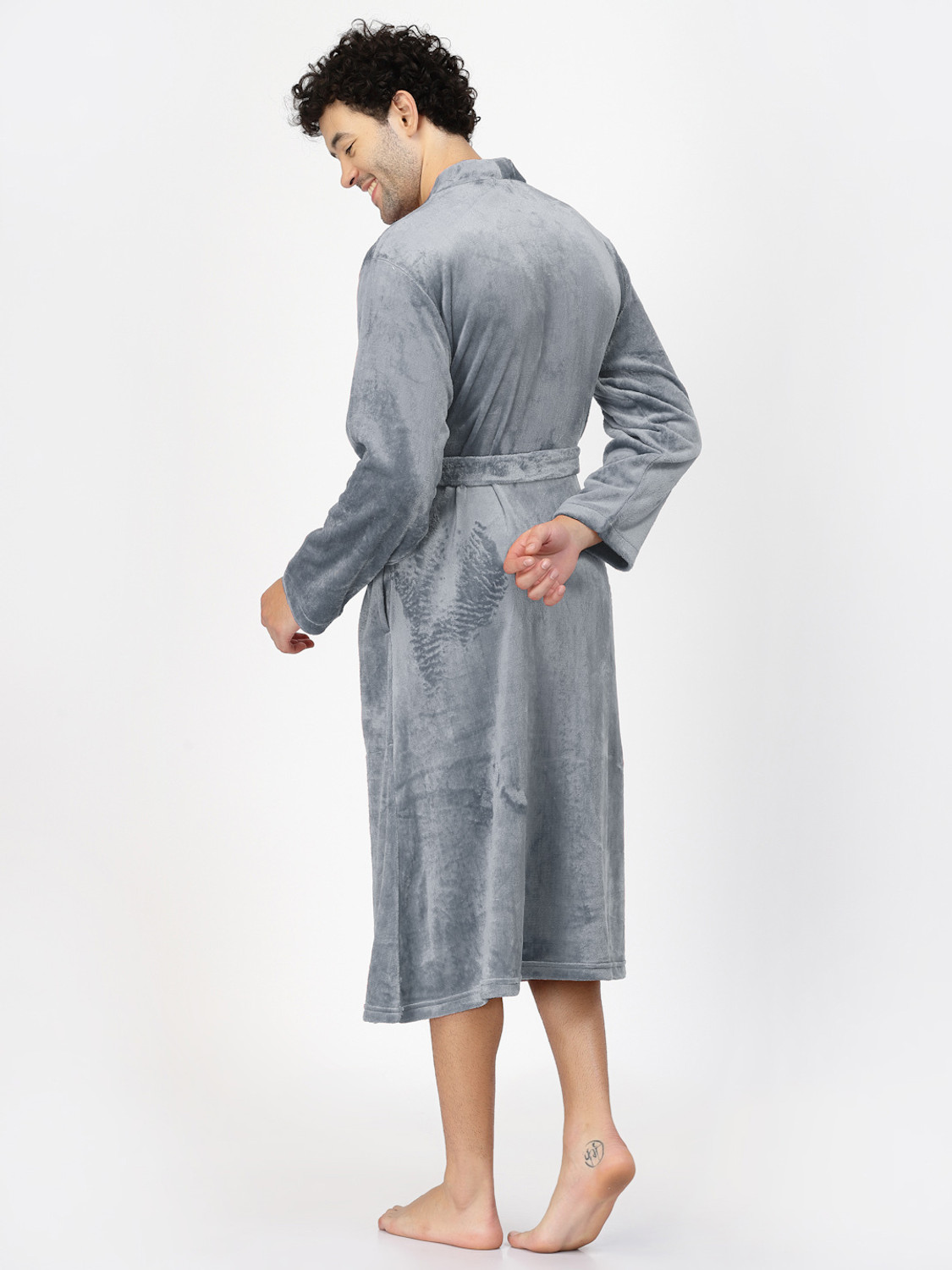 Image of Klotthe Grey XL Bath Robe (1 Bathrobe, For: Men, Grey)