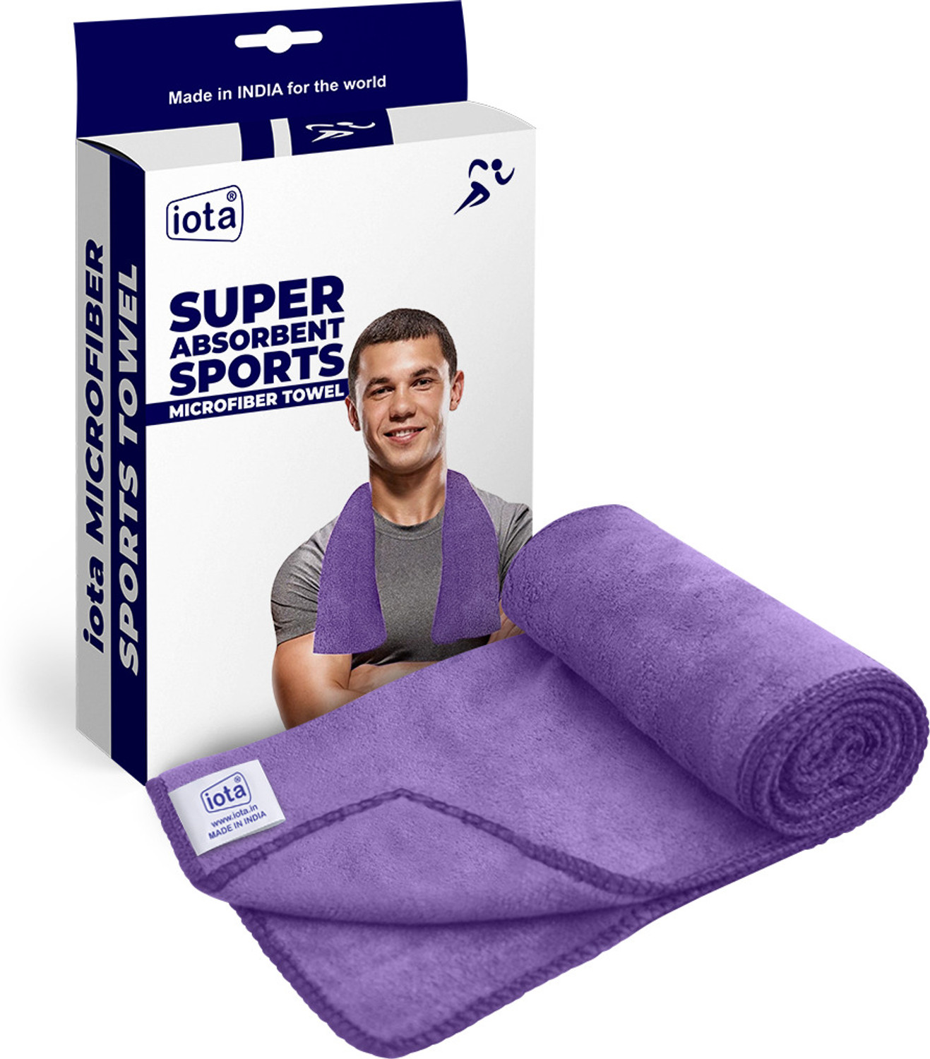 Image of ZEDFIBER Microfiber 400 GSM Face Towel (Pack of 2)