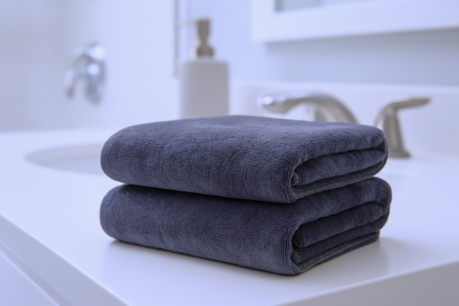 Image of ZEDFIBER Microfiber 400 GSM Face Towel (Pack of 2)