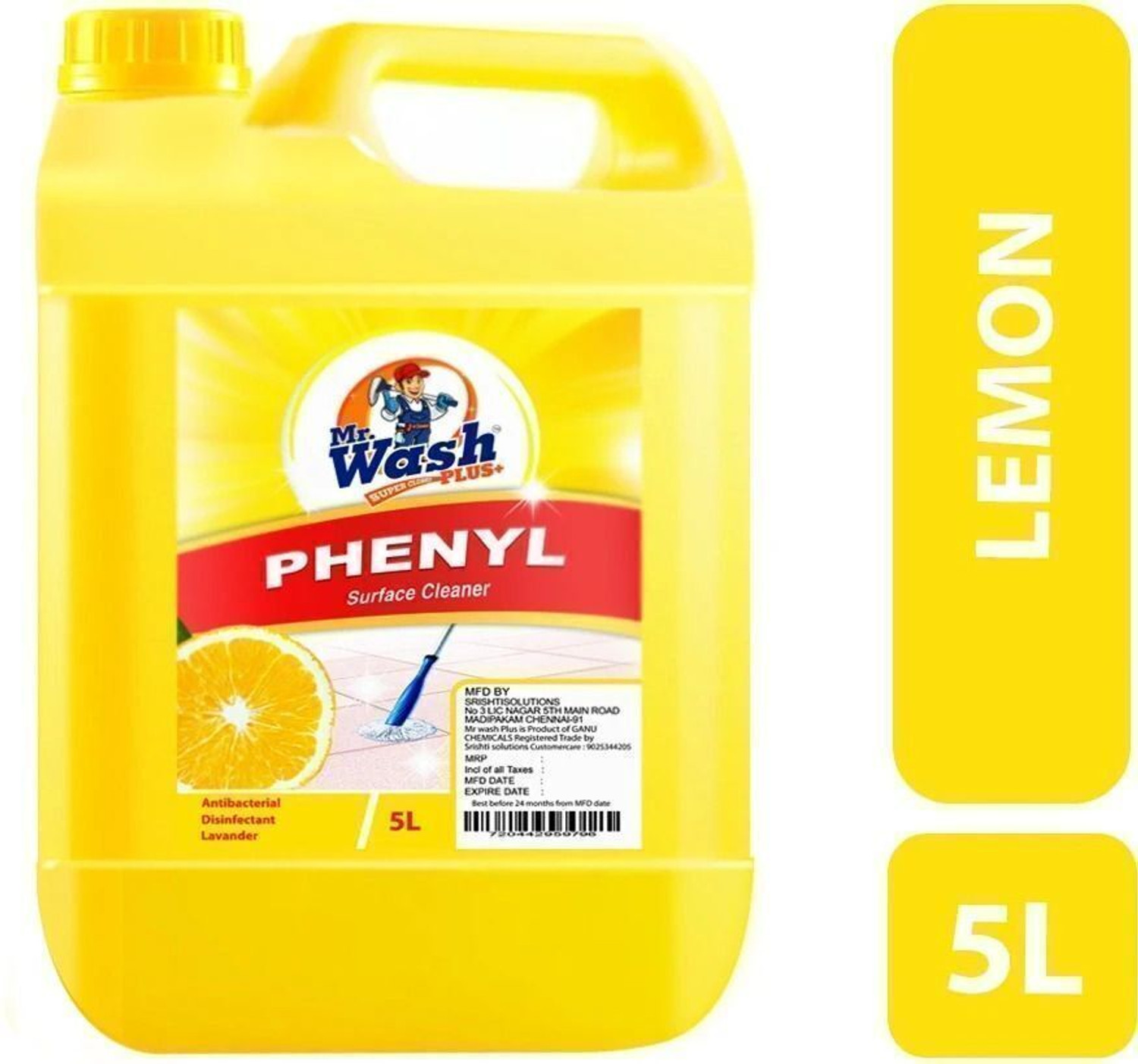 Image of Lizol Disinfectant Surface Cleaner Citrus (5 L) Citrus (5 L)
