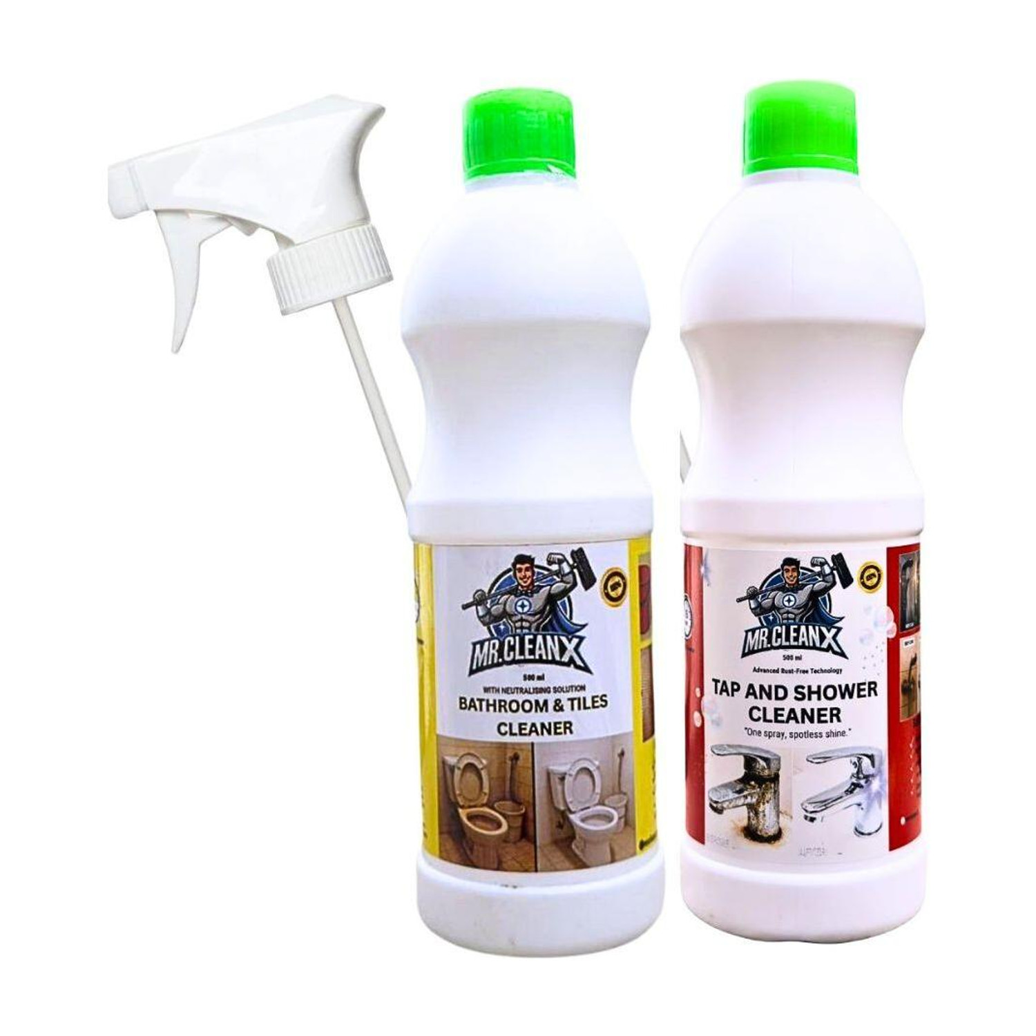 Image of MR.CLEANX BATHROOM TILES CLEANER NO FRAGRANCE No Fragrance (2 x 250 ml)