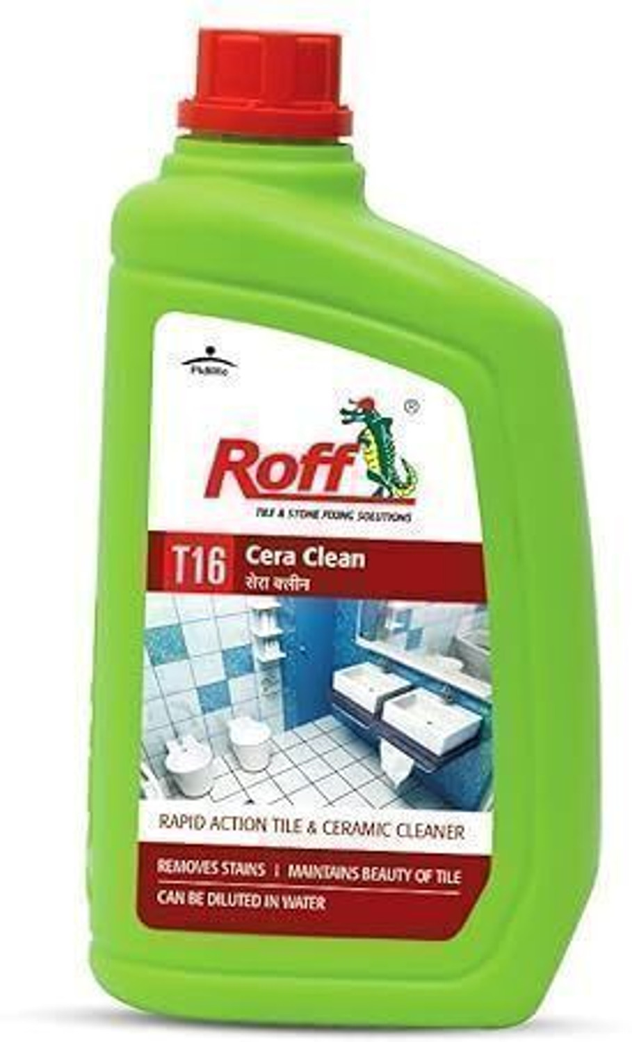 Image of Pidilite Roff Cera Clean Tile, Ceramic Cleaner, removes stubborn stains Citrus (5 x 1 L)