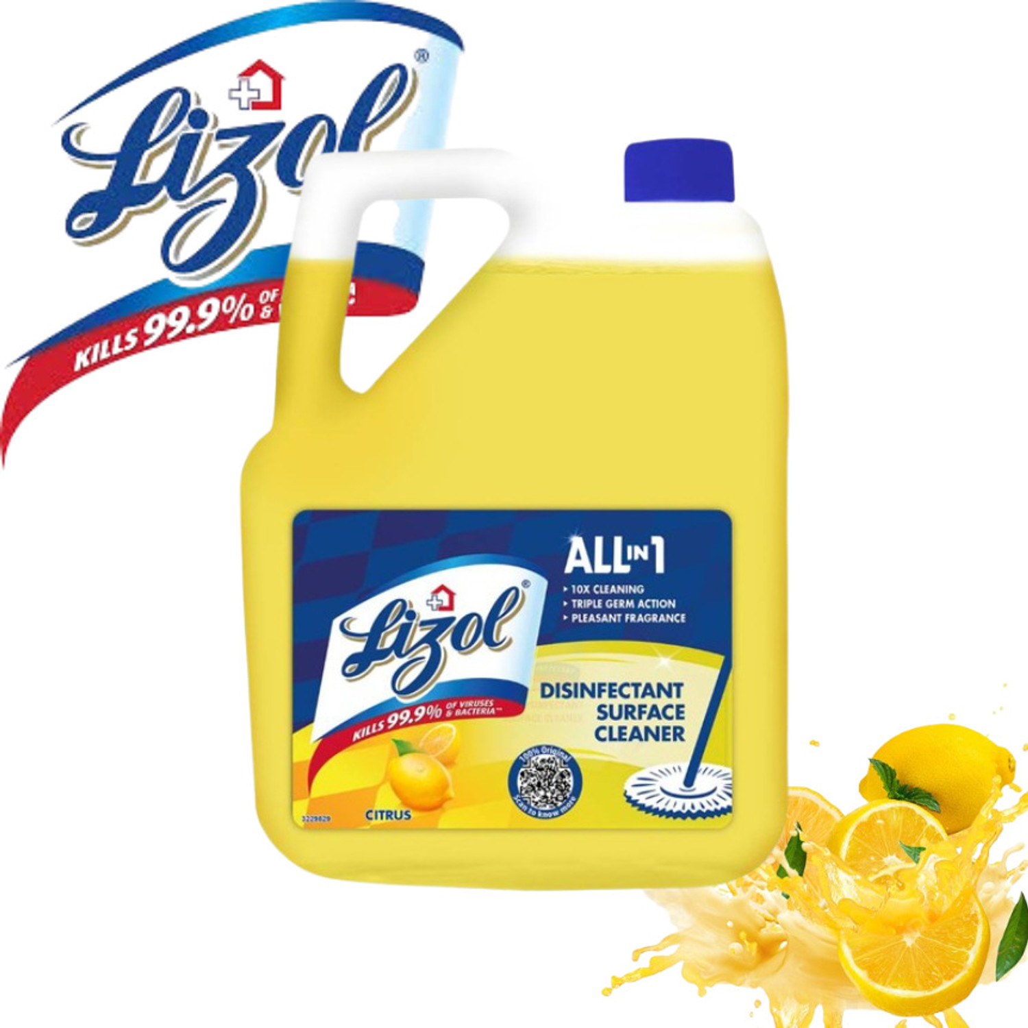 Image of Lizol CITRUS FLOOR CLEANER LEMON (5 L)