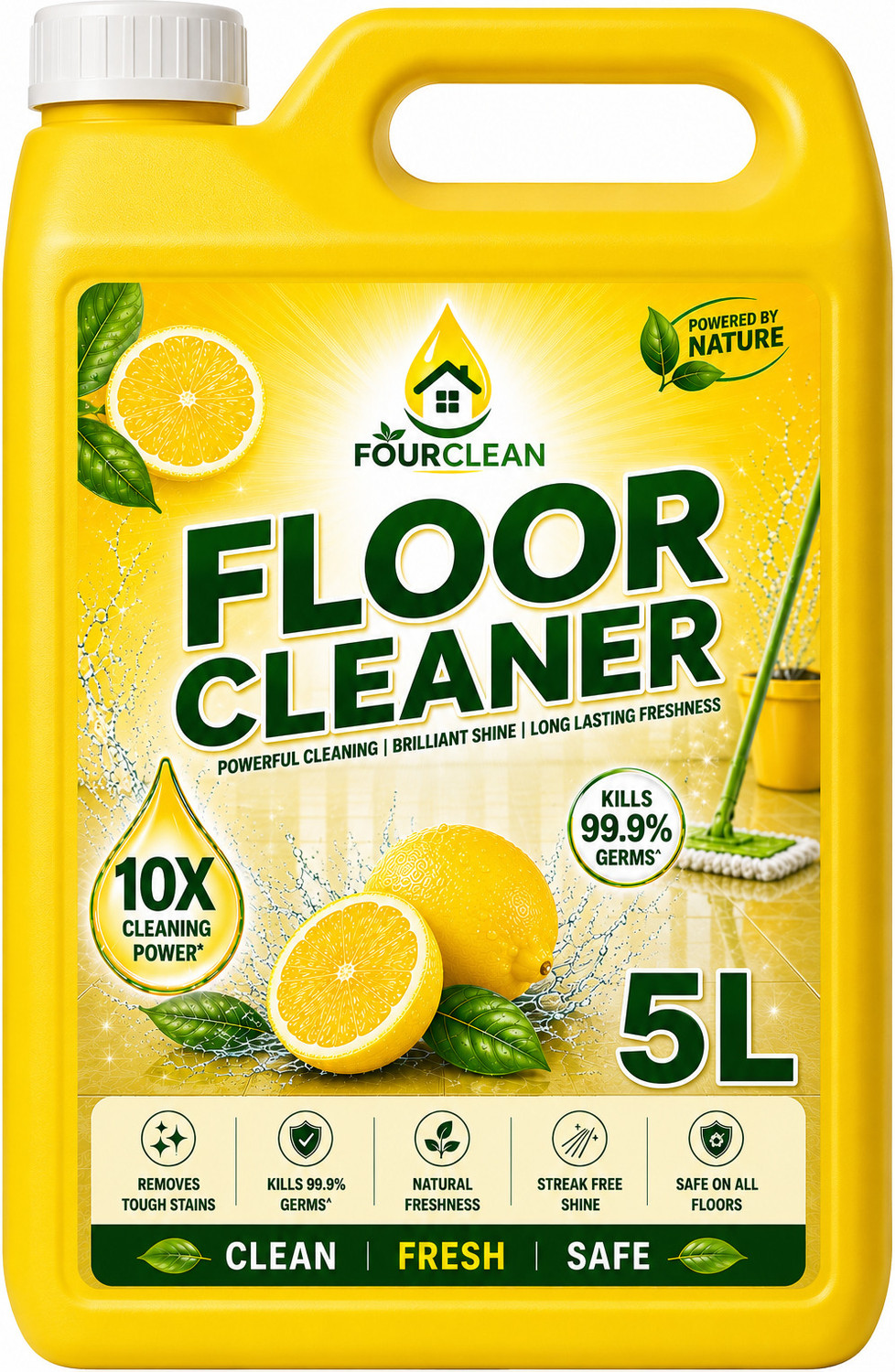 Image of Lizol Disinfectant Suitable for All Floor Cleaner Mopse Citric (5 L)
