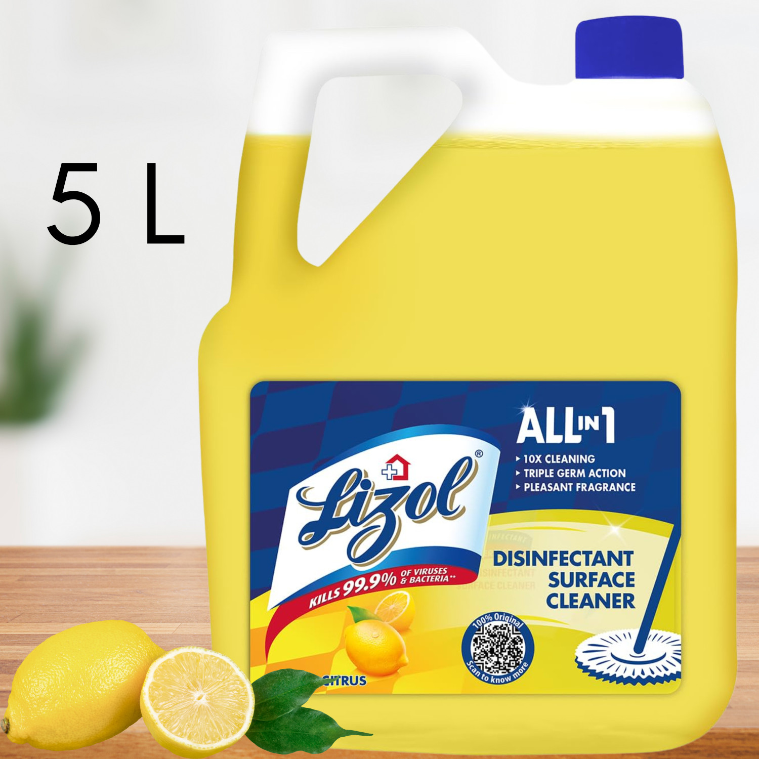 Image of Lizol CITRUS FLOOR CLEANER LEMON (5 L)