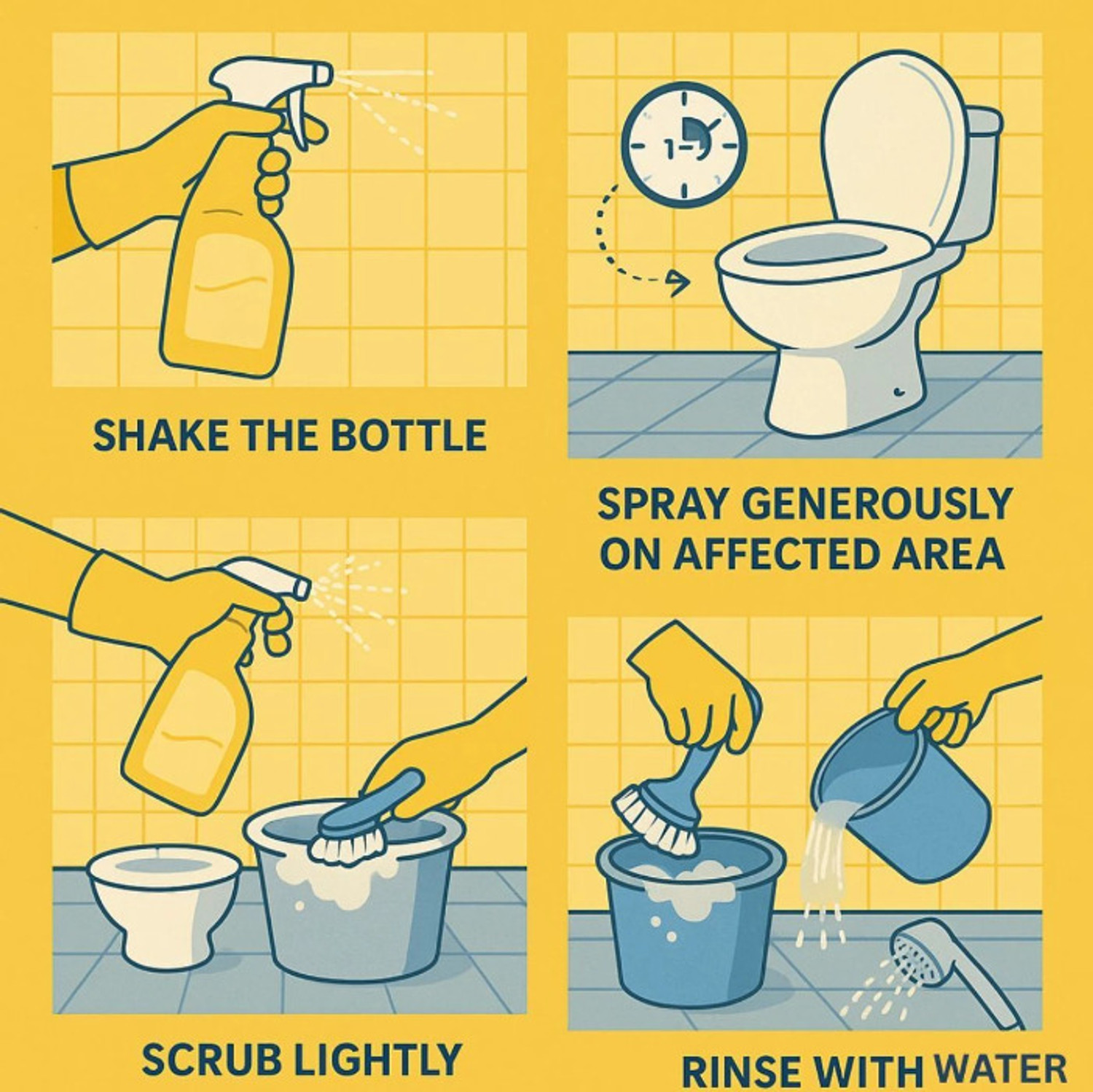 Image of MR.CLEANX BATHROOM TILES CLEANER NO FRAGRANCE No Fragrance (2 x 250 ml)
