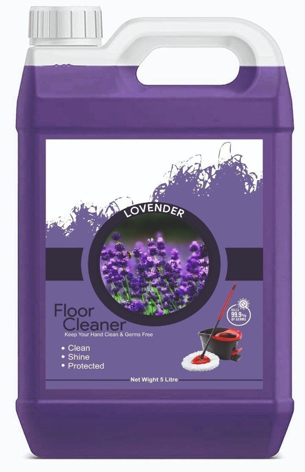 Image of Lizol Disinfectant Surface Cleaner Floral (5 L) Floral (5 L)
