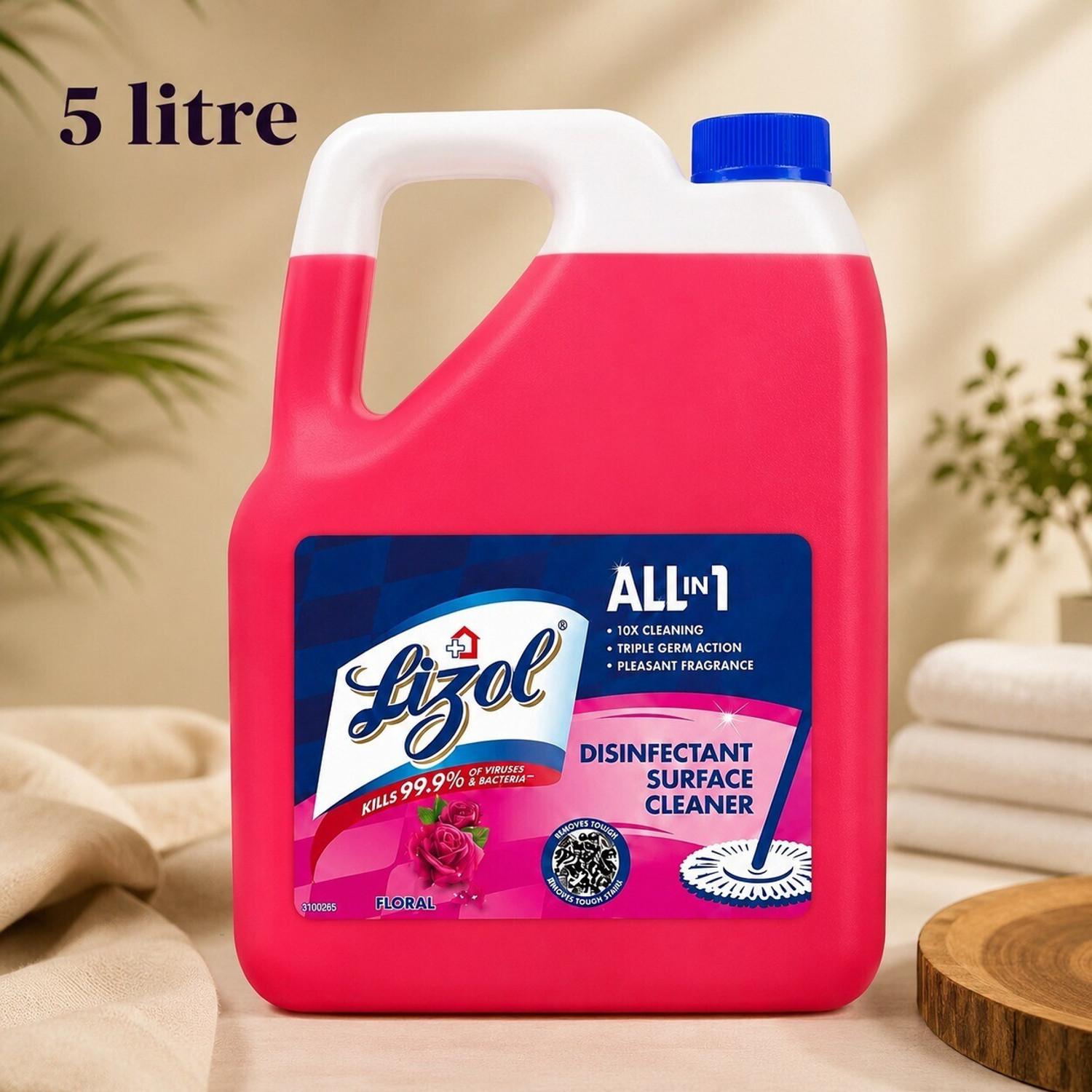 Image of Lizol Disinfectant Suitable for All Floor Cleaner Mopse Citric (5 L)