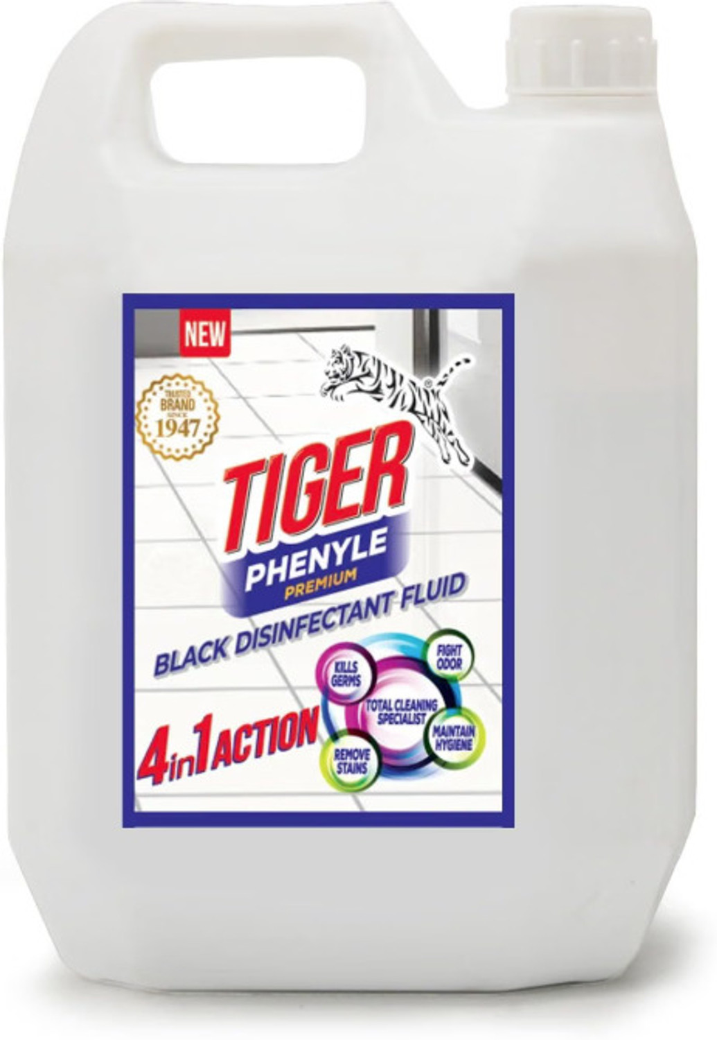 TIGER BRAND Phenyle Premium Black Disinfectant Fluid Phenyle (1 L...more - Image 1
