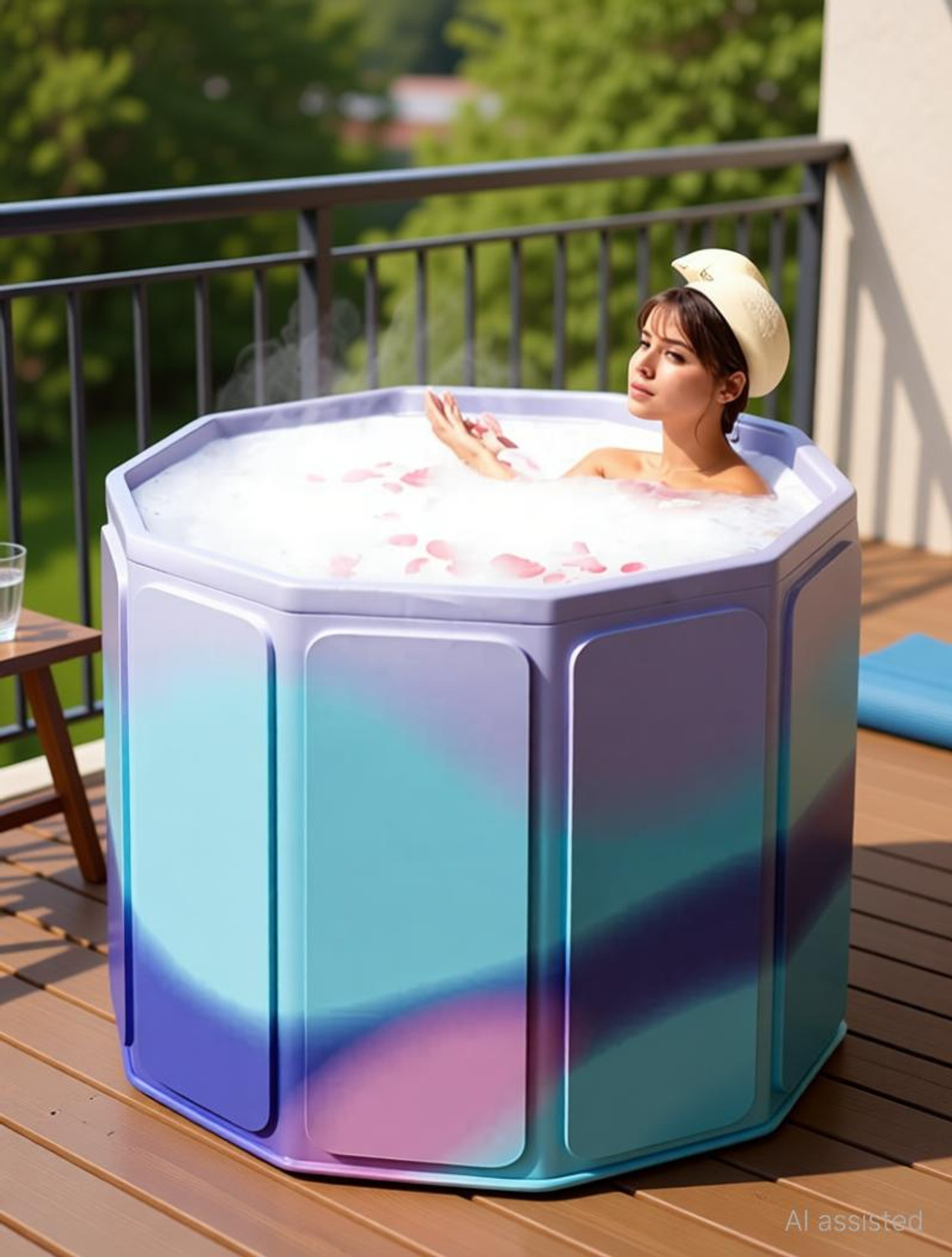 Image of Helteko Premium Inflatable Bath Tub for Adults Free-standing Bathtub (40 - 50 L)