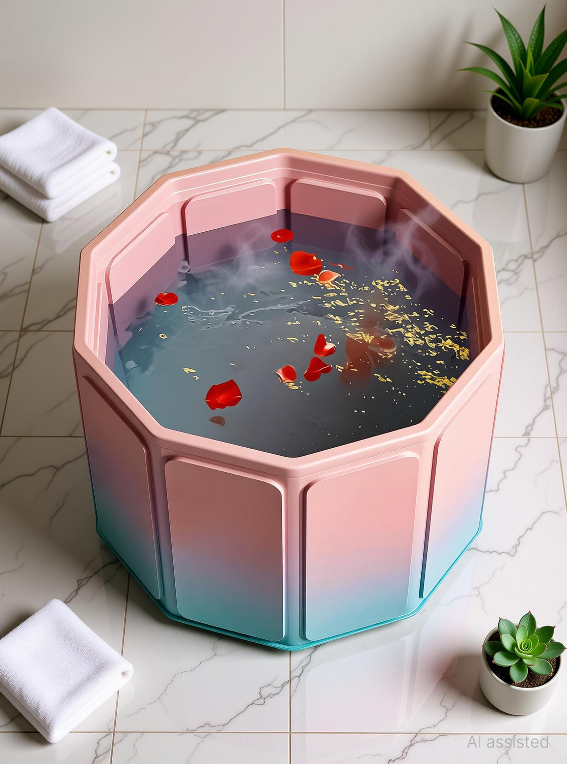Image of Helteko Premium Inflatable Bath Tub for Adults Free-standing Bathtub (40 - 50 L)