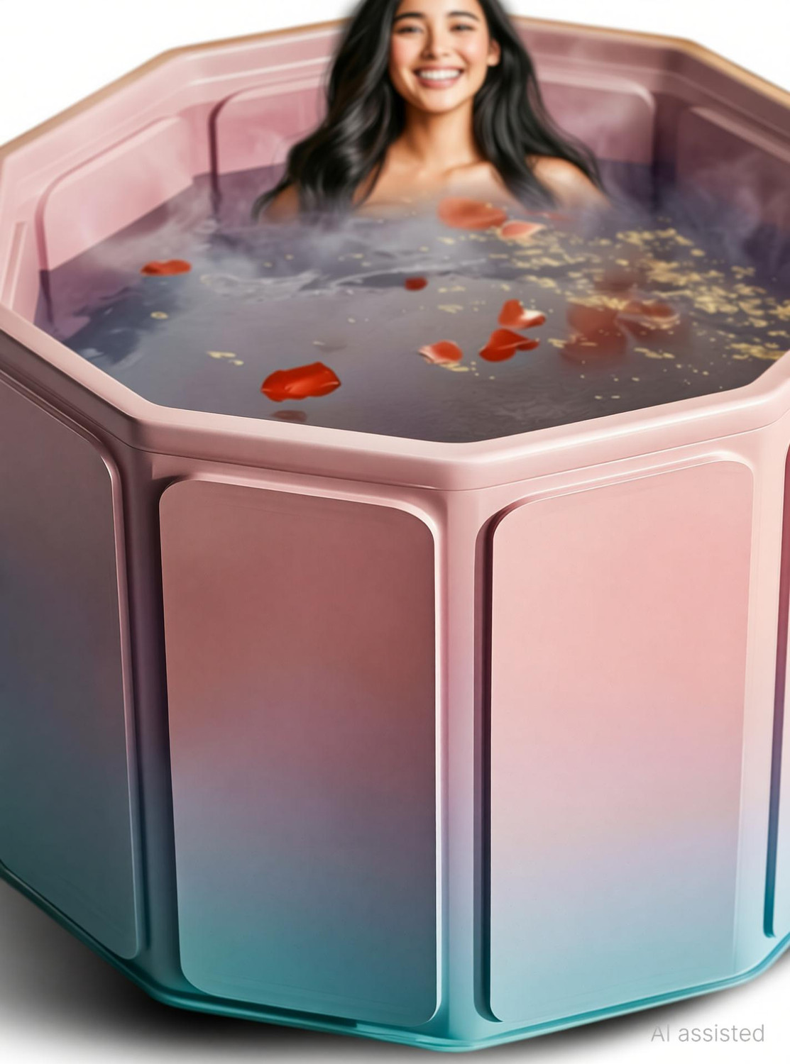 Image of Helteko Premium Inflatable Bath Tub for Adults Free-standing Bathtub (40 - 50 L)