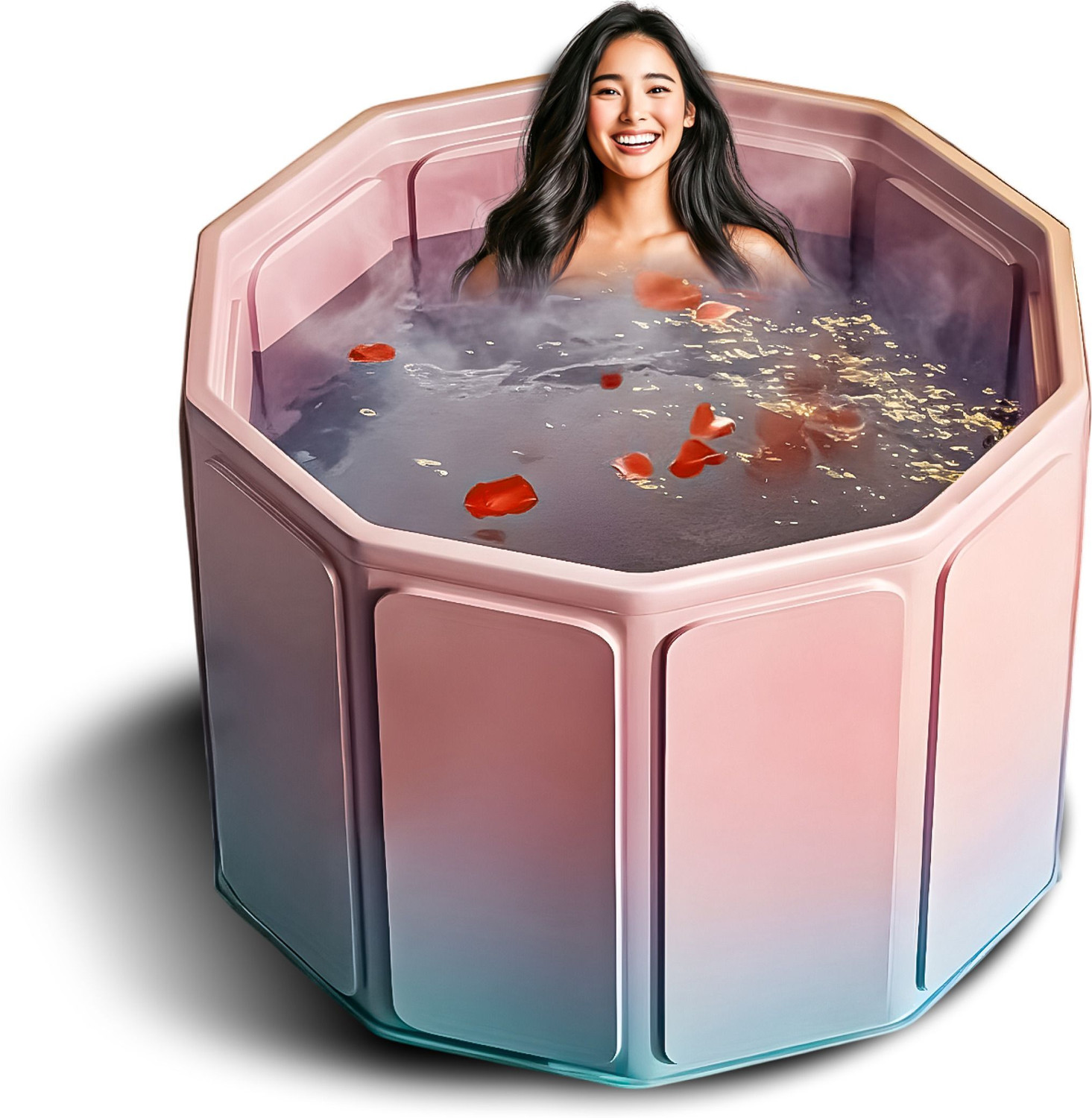 Image of Helteko Premium Inflatable Bath Tub for Adults Free-standing Bathtub (40 - 50 L)