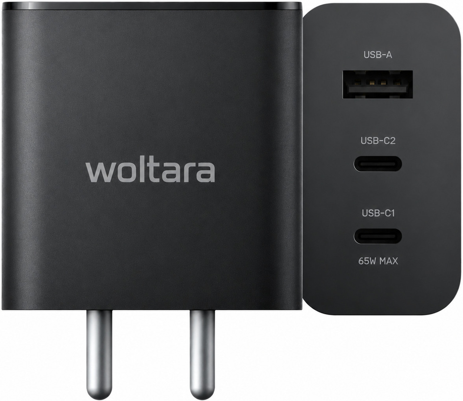 Image of Coracao 100 W GaN 5 A Wall Charger for Mobile with Detachable Cable (White)
