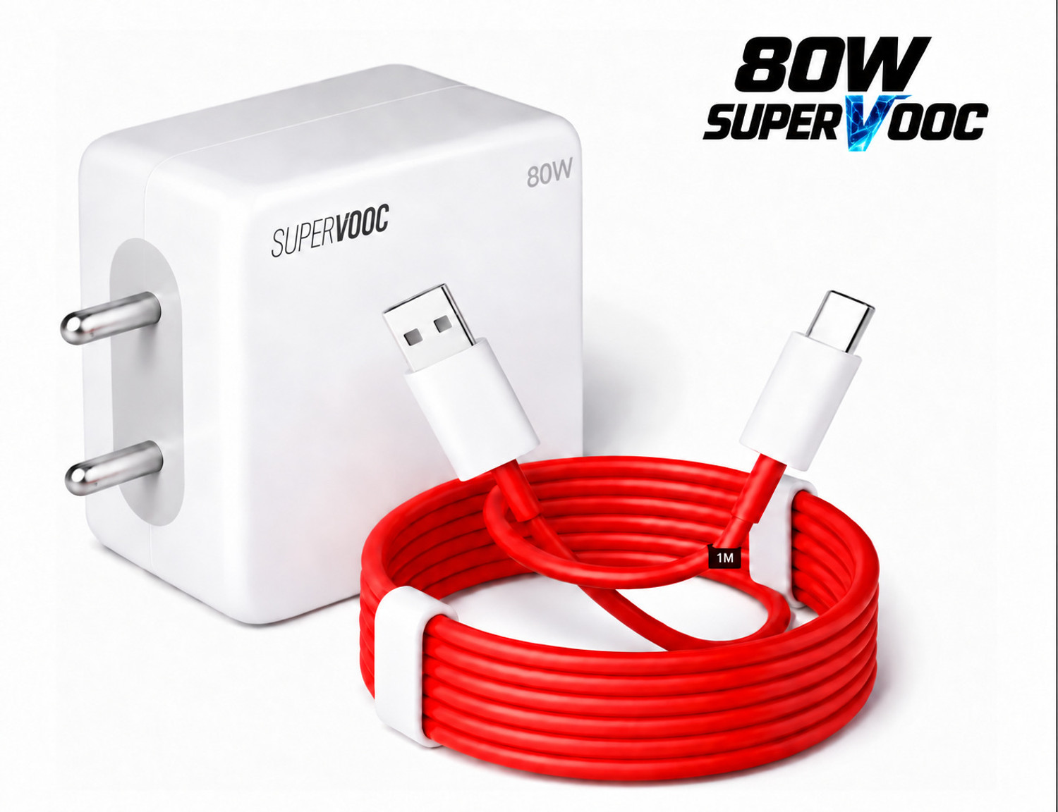 shopbucket 80 W SuperVOOC 7.3 A Wall Charger for Mobile with Detachable Cable - shopbucket : Flipkart.com