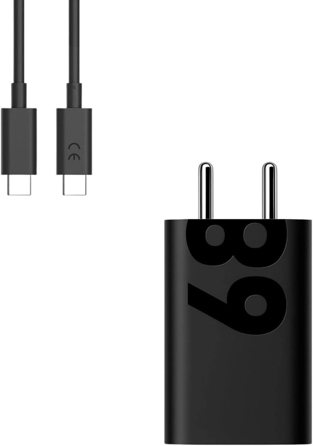 TECHWAQE 68 W Adaptive Fast Charging 6.5 A Wall Charger for Mobile with Detachable Cable