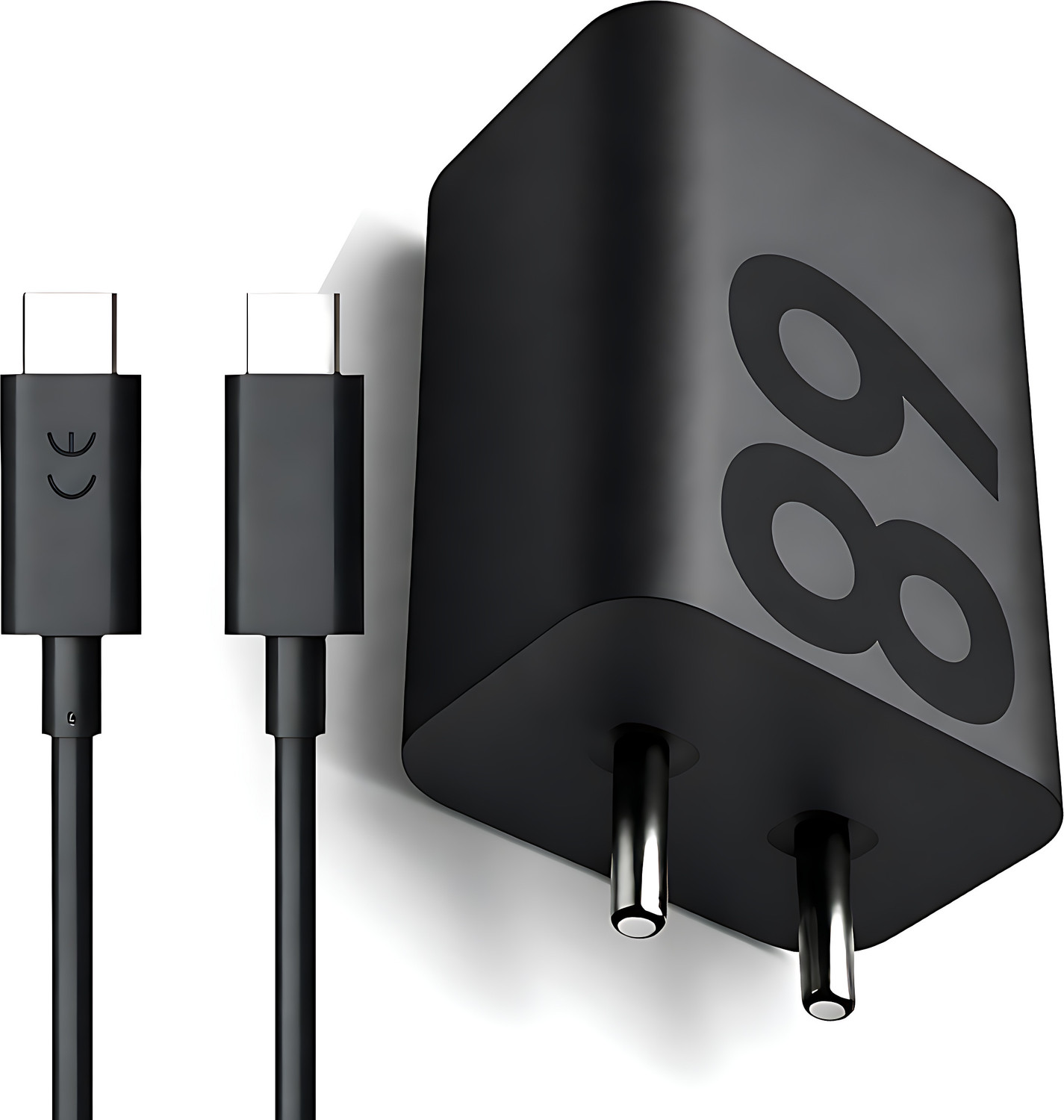 Image of vivo 66 W Quick Charge 6 A Wall Charger for Mobile with Detachable Cable (White, Cable Included)