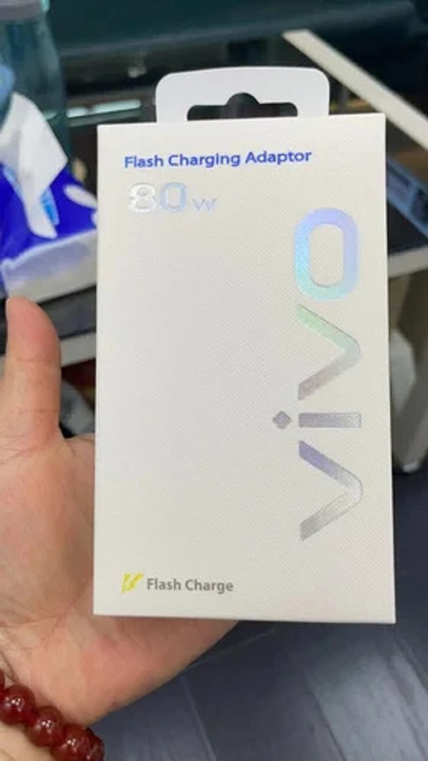 Image of vivo 80 W SuperVOOC 7.3 A Dual Port Mobile Charger with Detachable Cable (White)