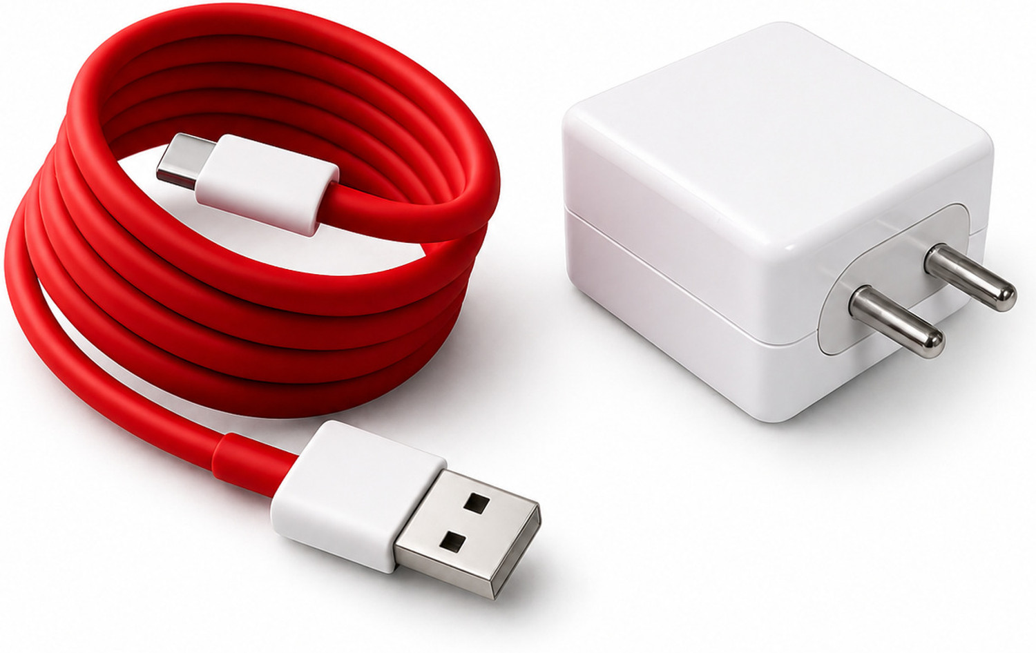 Image of MMAK 80 W SuperVOOC 6 A Wall Charger for Mobile with Detachable Cable (White, Cable Included)