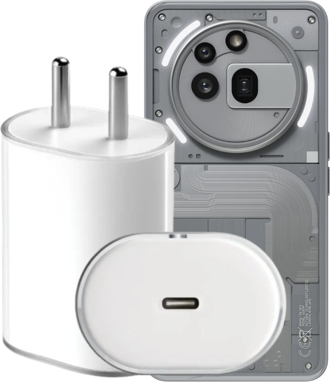 BLYNOIZ 45W PD 5A Wall Charger for Mobile White - Image 1
