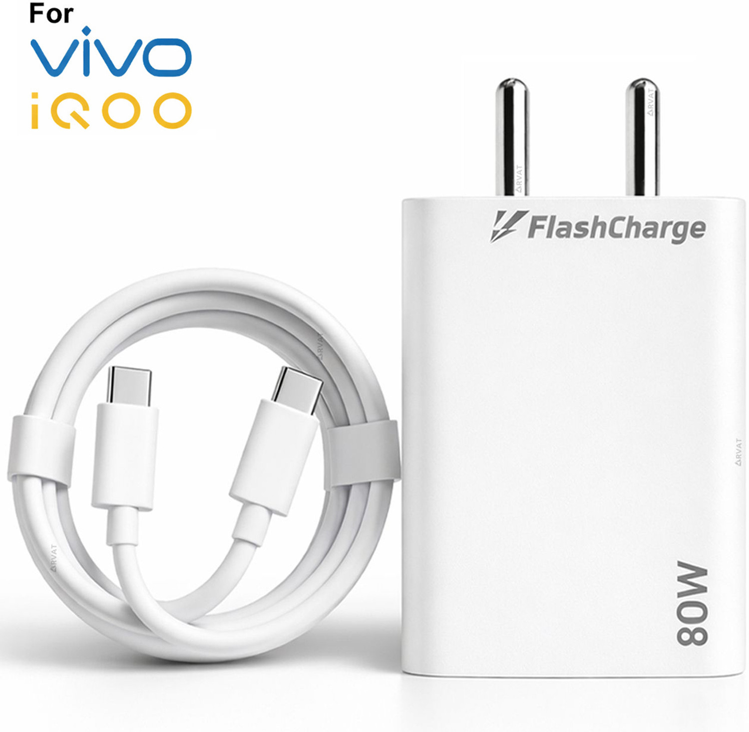 Image of shopbucket 120 W Quick Charge 6 A Wall Charger for Mobile with Detachable Cable (White, Cable Included)