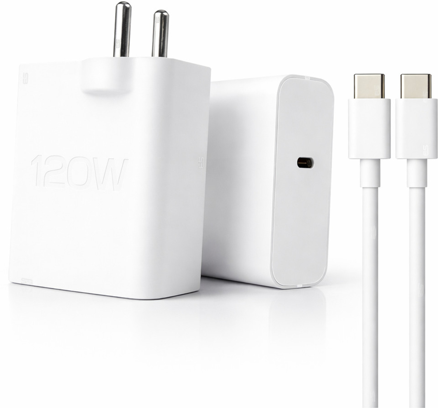 Image of shopbucket 120 W Quick Charge 6 A Wall Charger for Mobile with Detachable Cable (White, Cable Included)