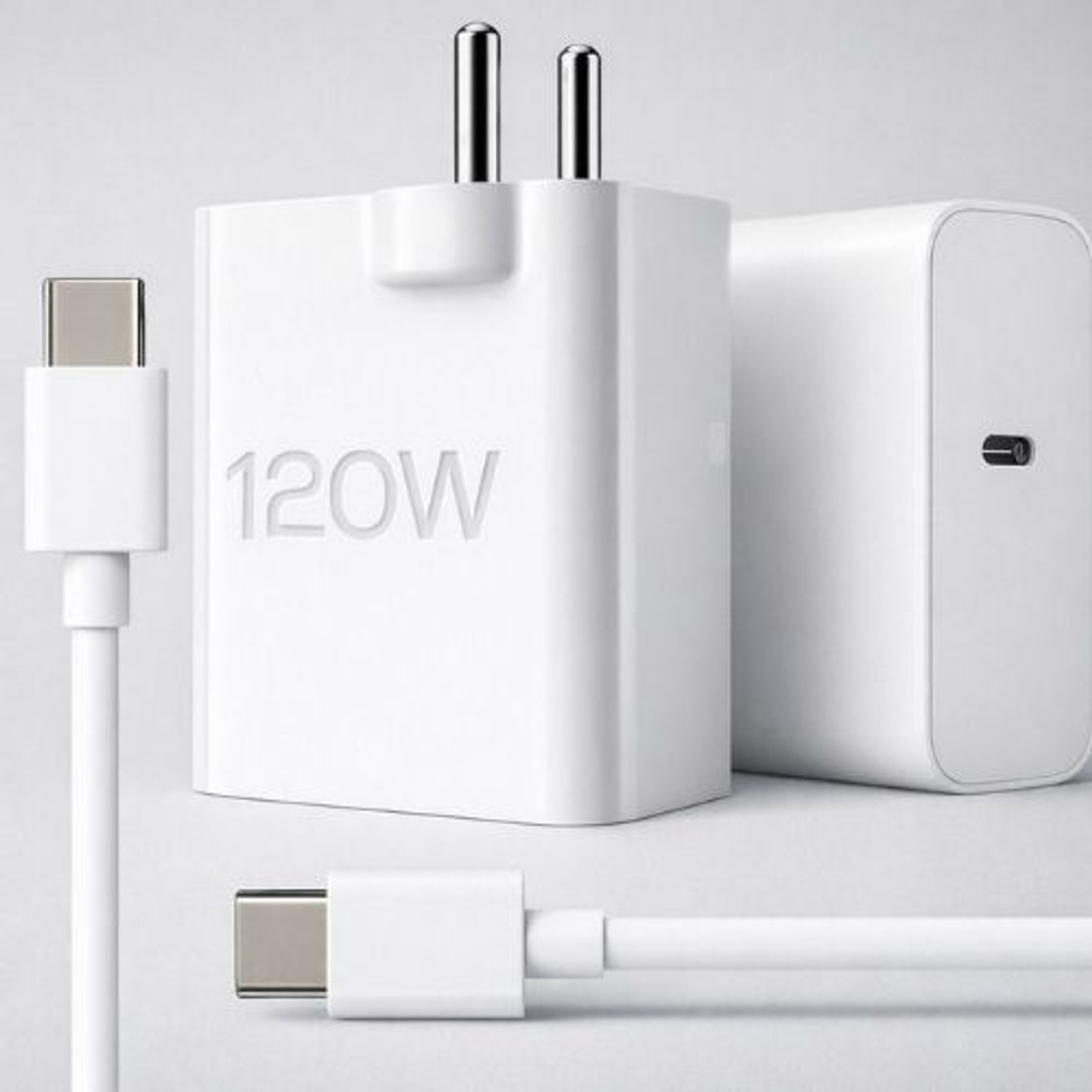 MGEdge 120W Fast Charger with Detachable Cable (White) - Image 1