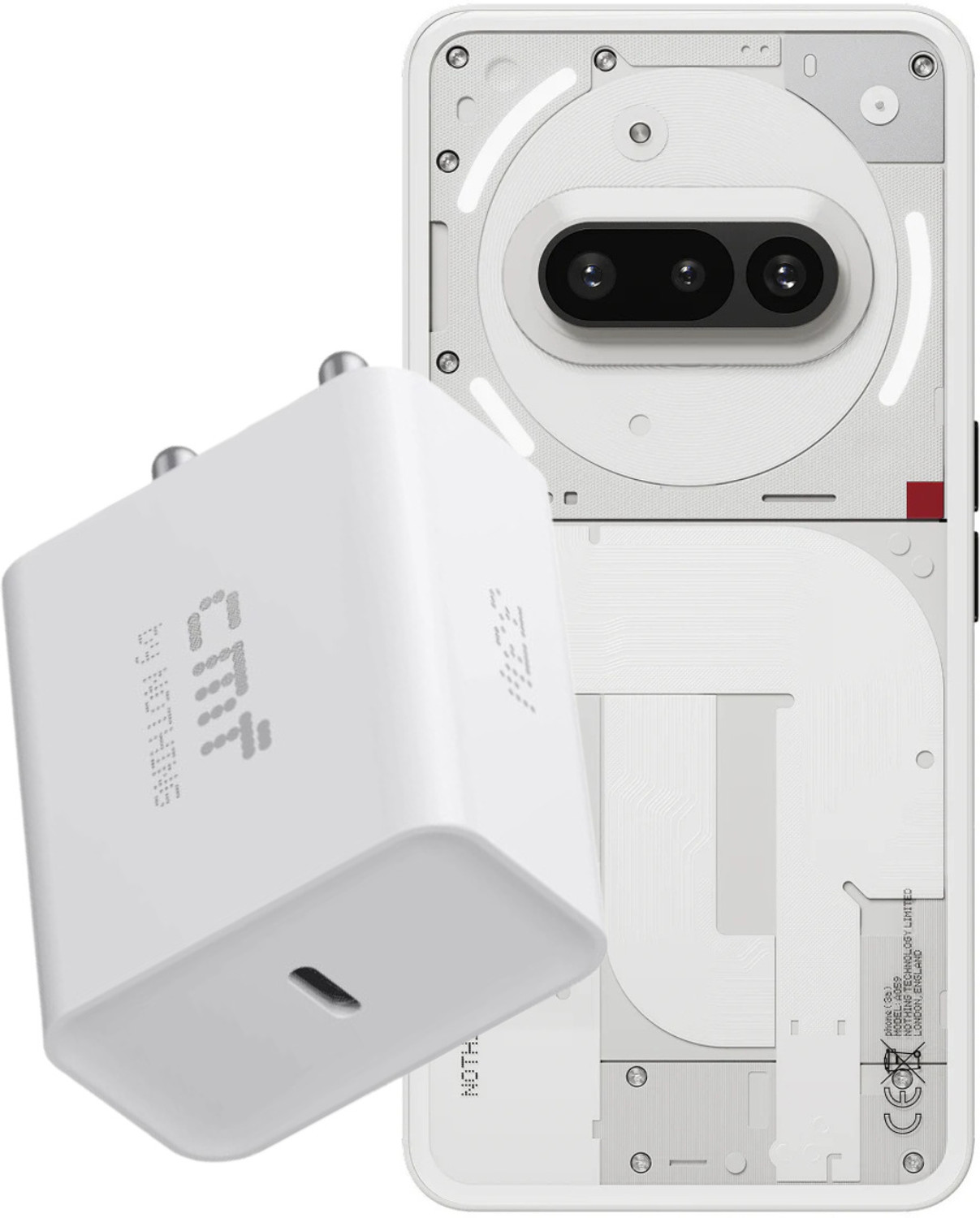 Image of CMF by Nothing 33 W Quick Charge 3 A Wall Charger for Mobile (White)