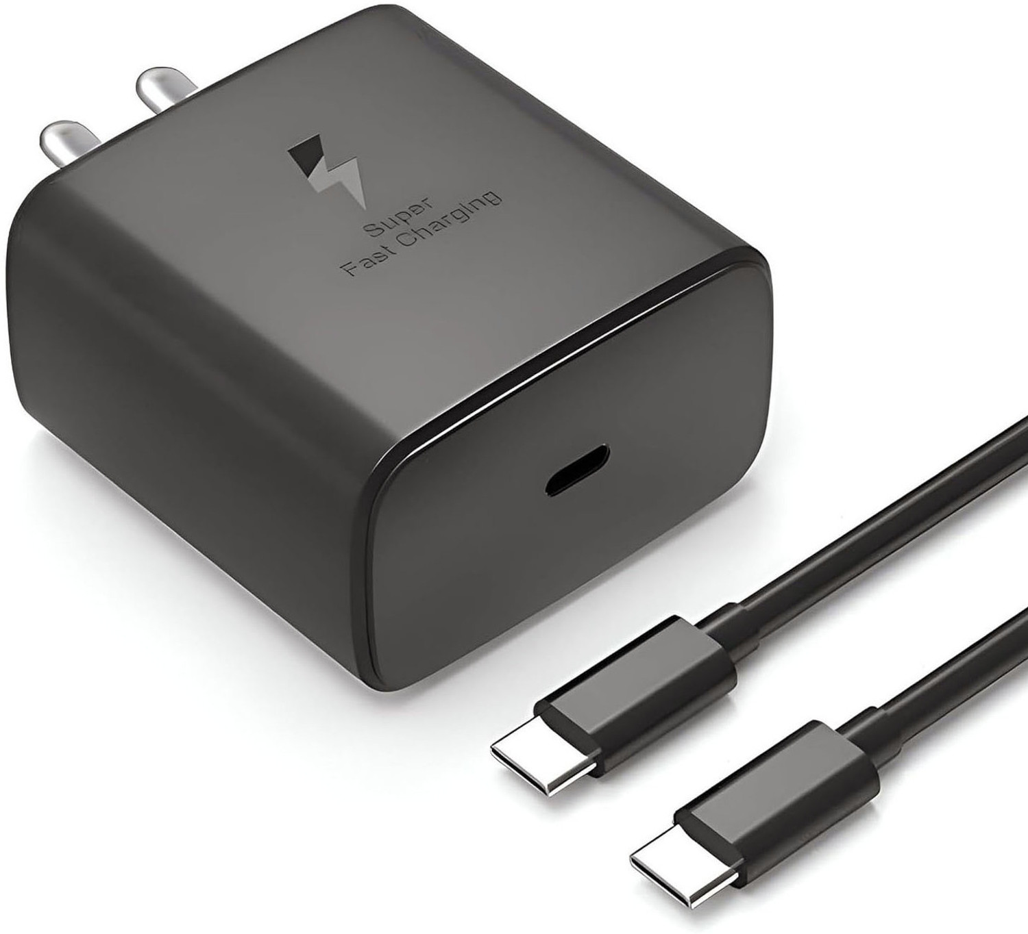 Image of UXE 45 W PD 5 A Wall Charger for Mobile (Compatible with S24 5G Charger, Black)