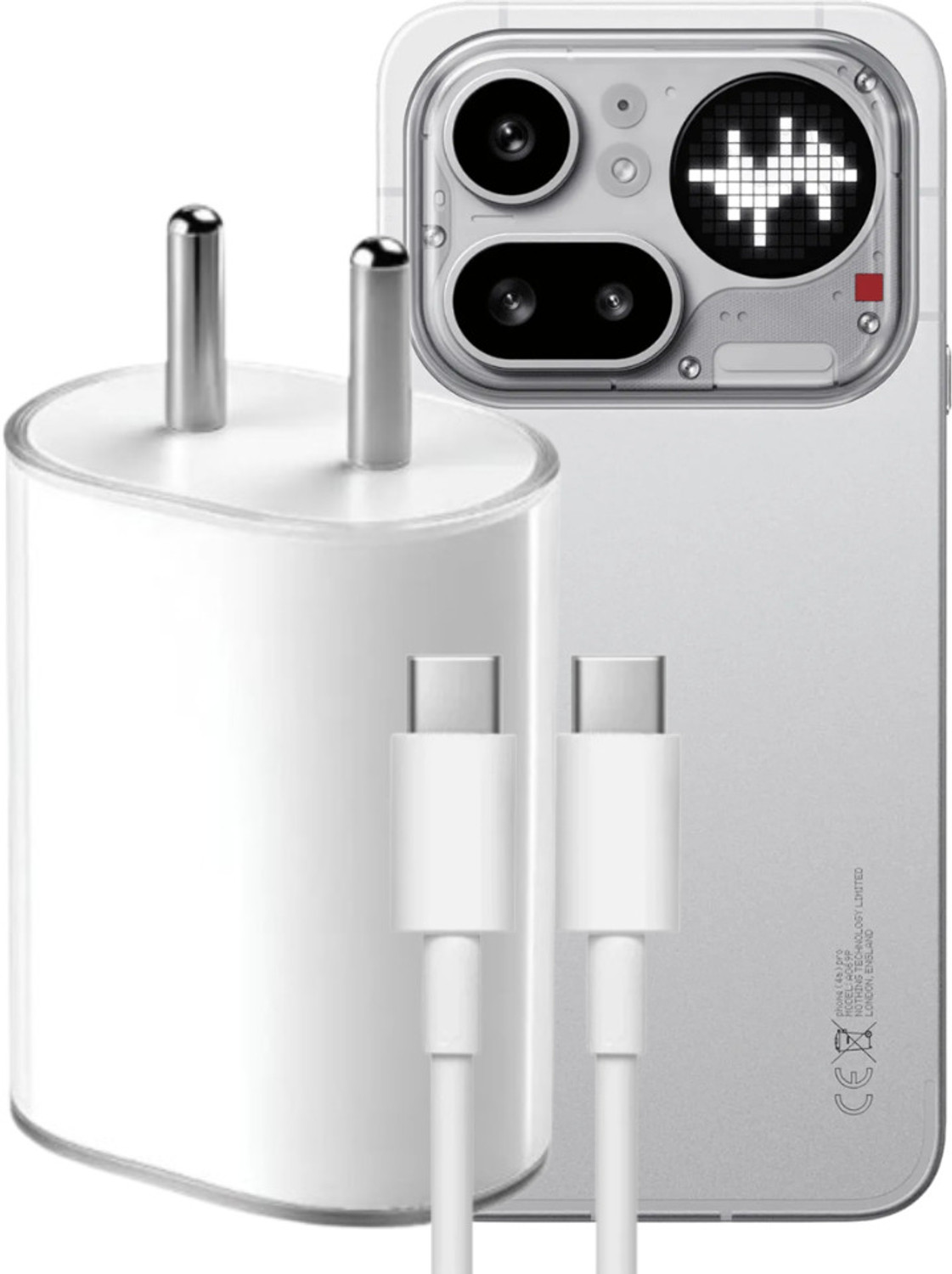 Image of CMF by Nothing 65 W GaN 3 A Wall Charger for Mobile (Black)
